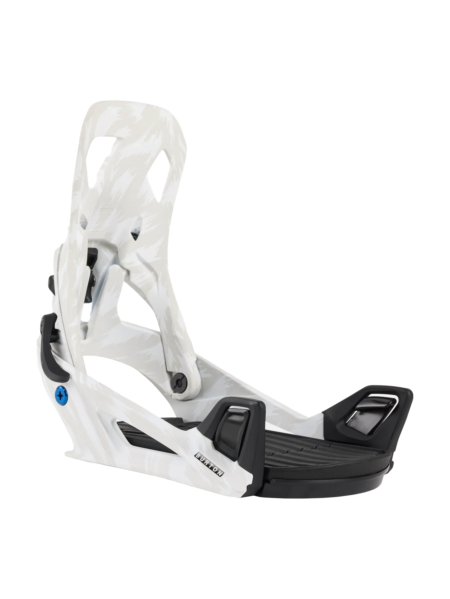 2025 Burton Men's Step On Re:Flex Snowboard Bindings - Gray / White - Image 2