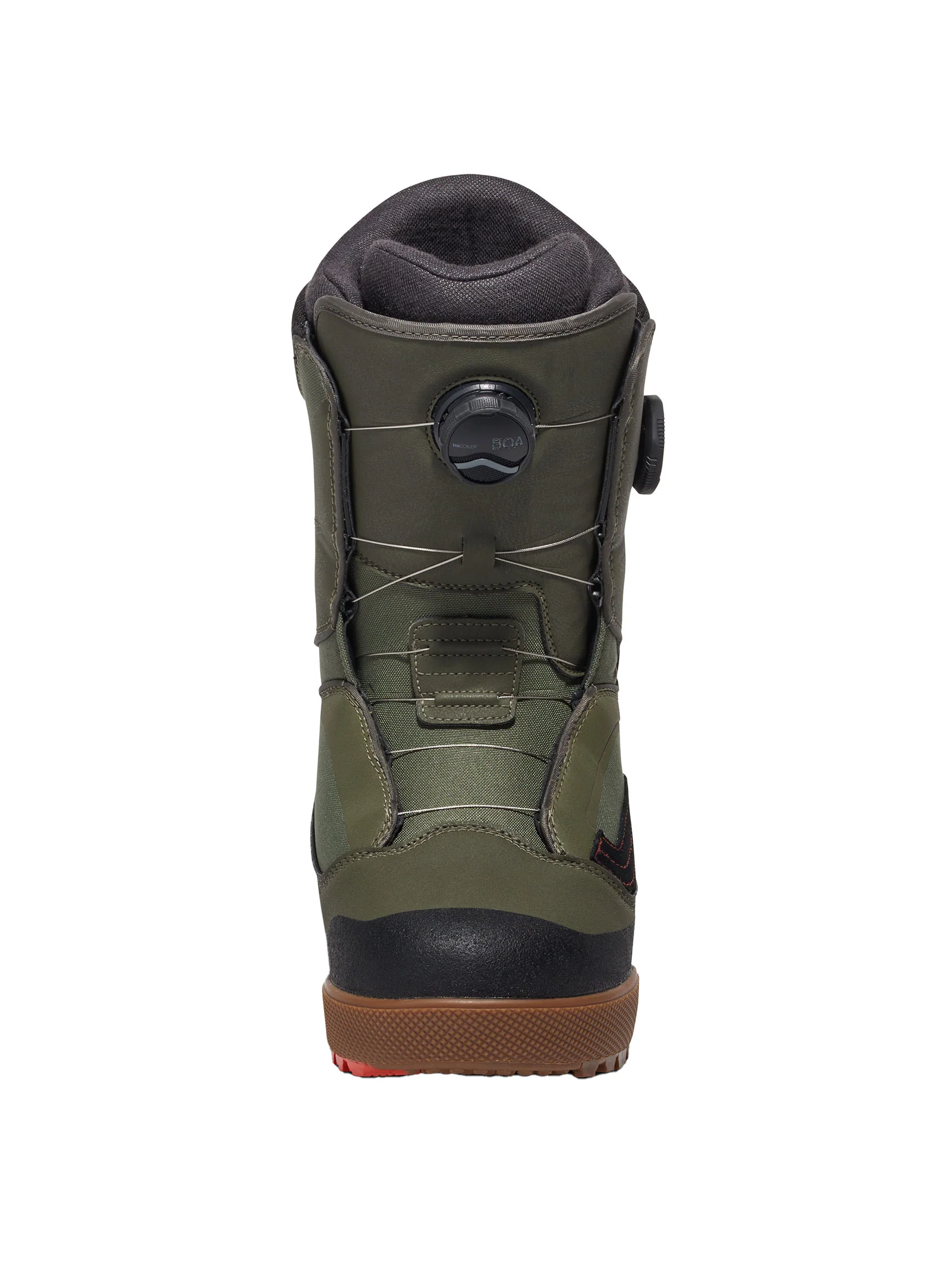 2025 Vans Men's Aura Pro Snowboard Boots - Green / Gum - Image 3