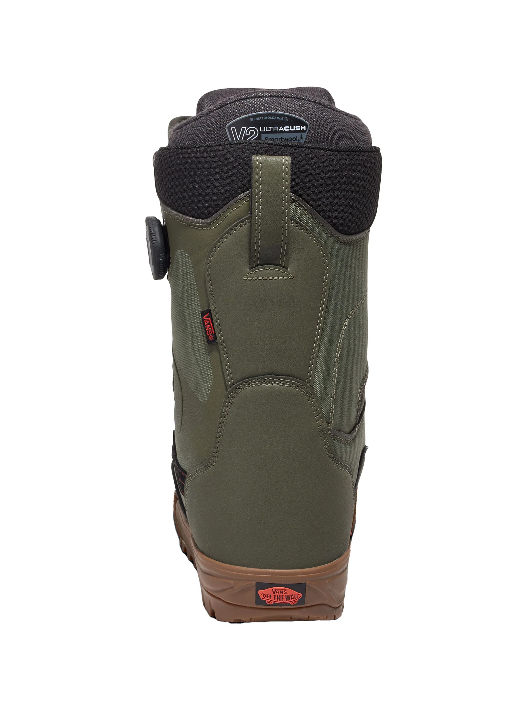 2025 Vans Men's Aura Pro Snowboard Boots - Green / Gum - Image 4