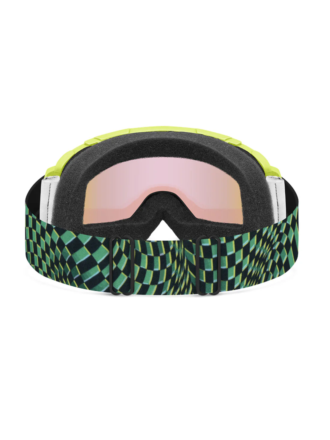 2026 Smith Daredevil JR Goggles - Electric Lime Left Turn / Blue Sensor Mirror Lens - Image 2