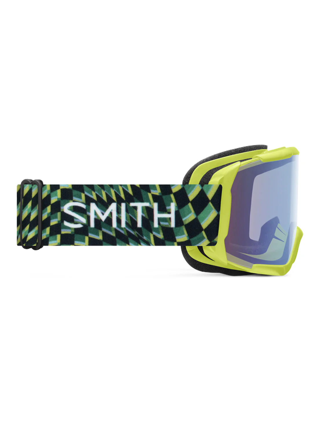 2026 Smith Daredevil JR Goggles - Electric Lime Left Turn / Blue Sensor Mirror Lens - Image 4