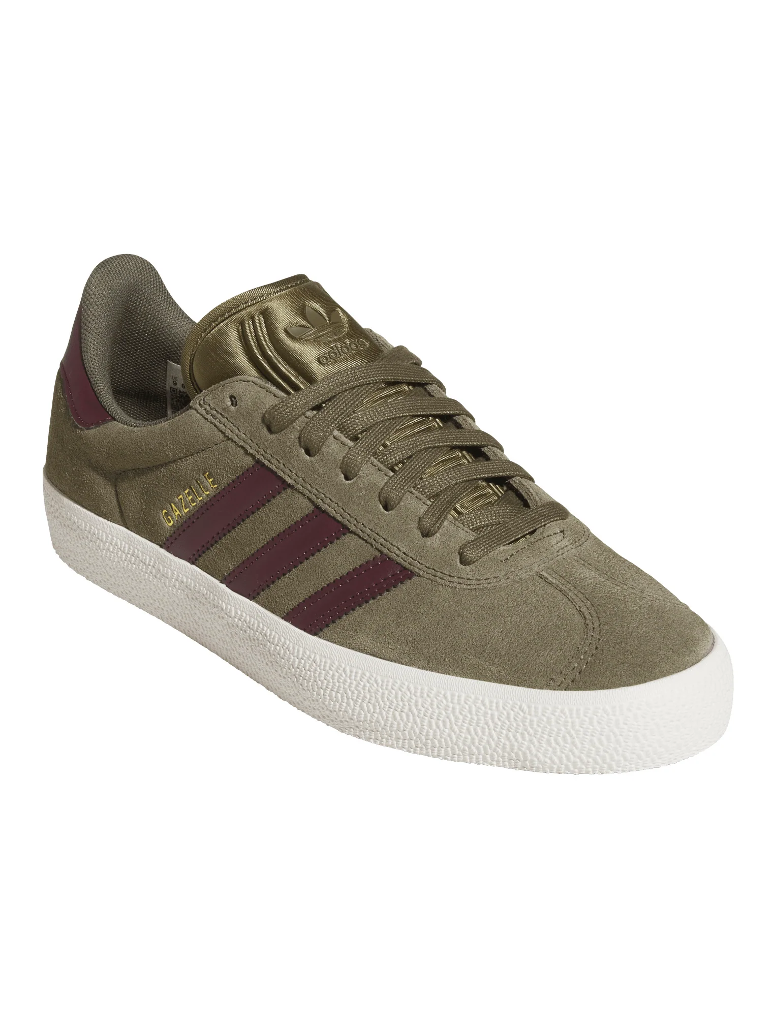Adidas Gazelle ADV - Olive Strata / Maroon - Image 2