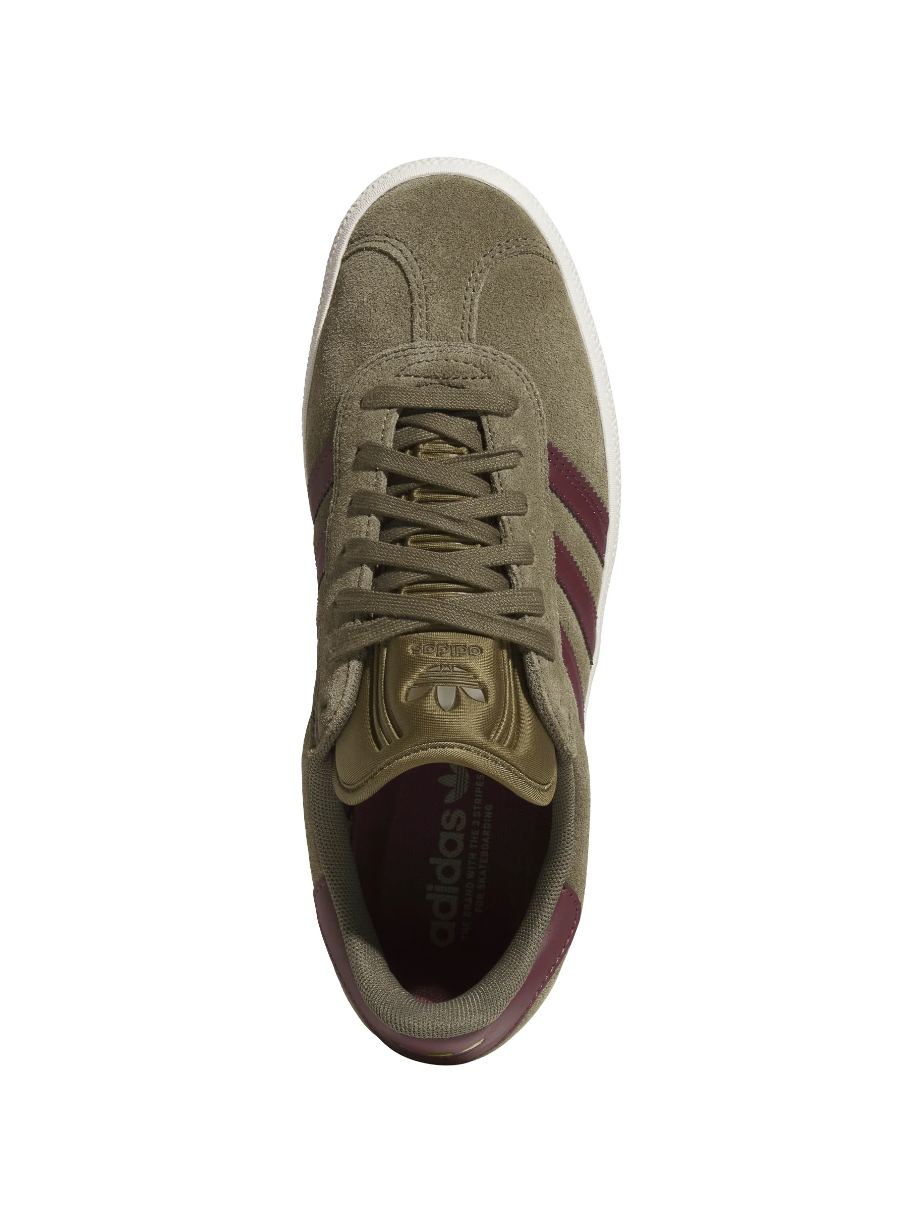 Adidas Gazelle ADV - Olive Strata / Maroon - Image 4
