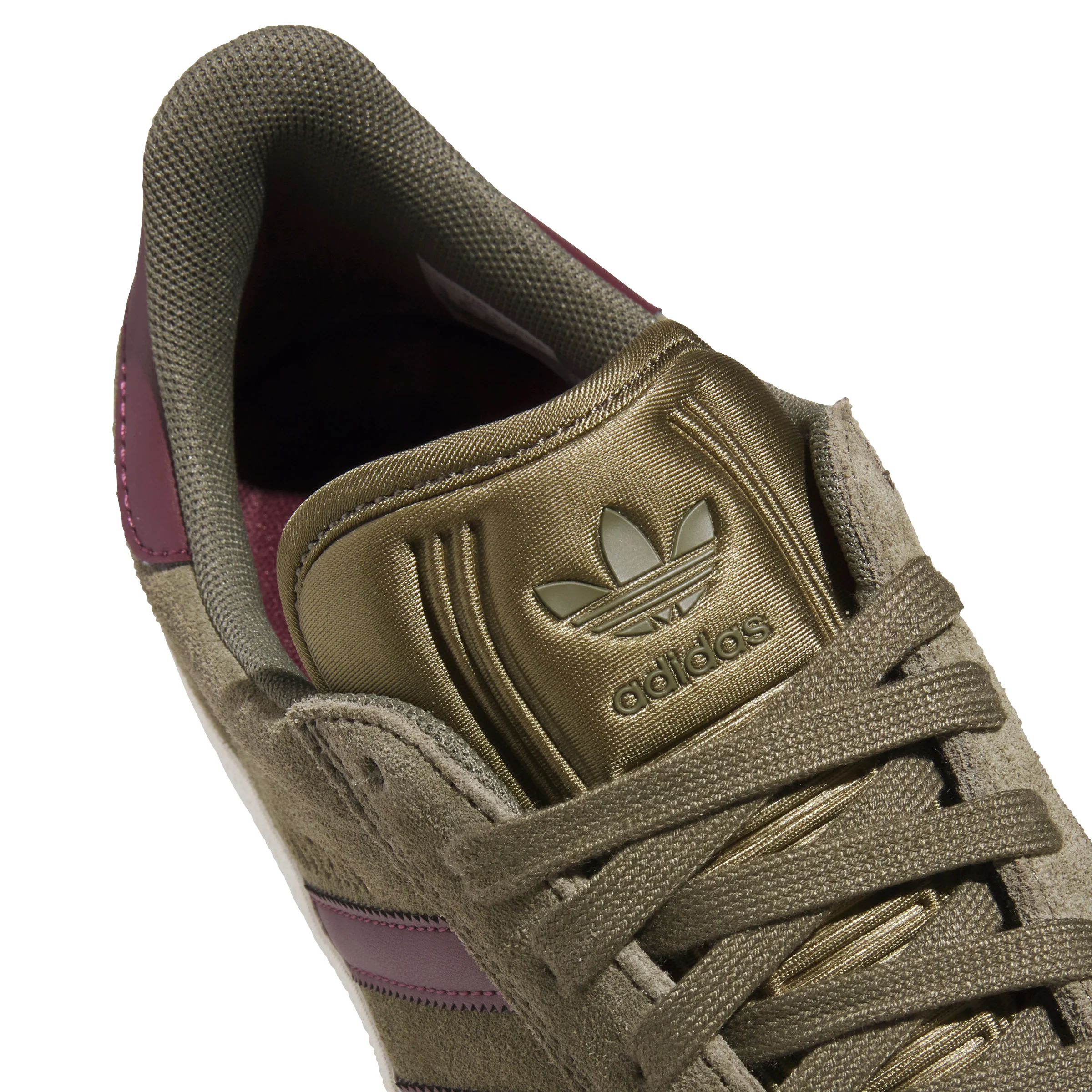 Adidas Gazelle ADV - Olive Strata / Maroon - Image 6