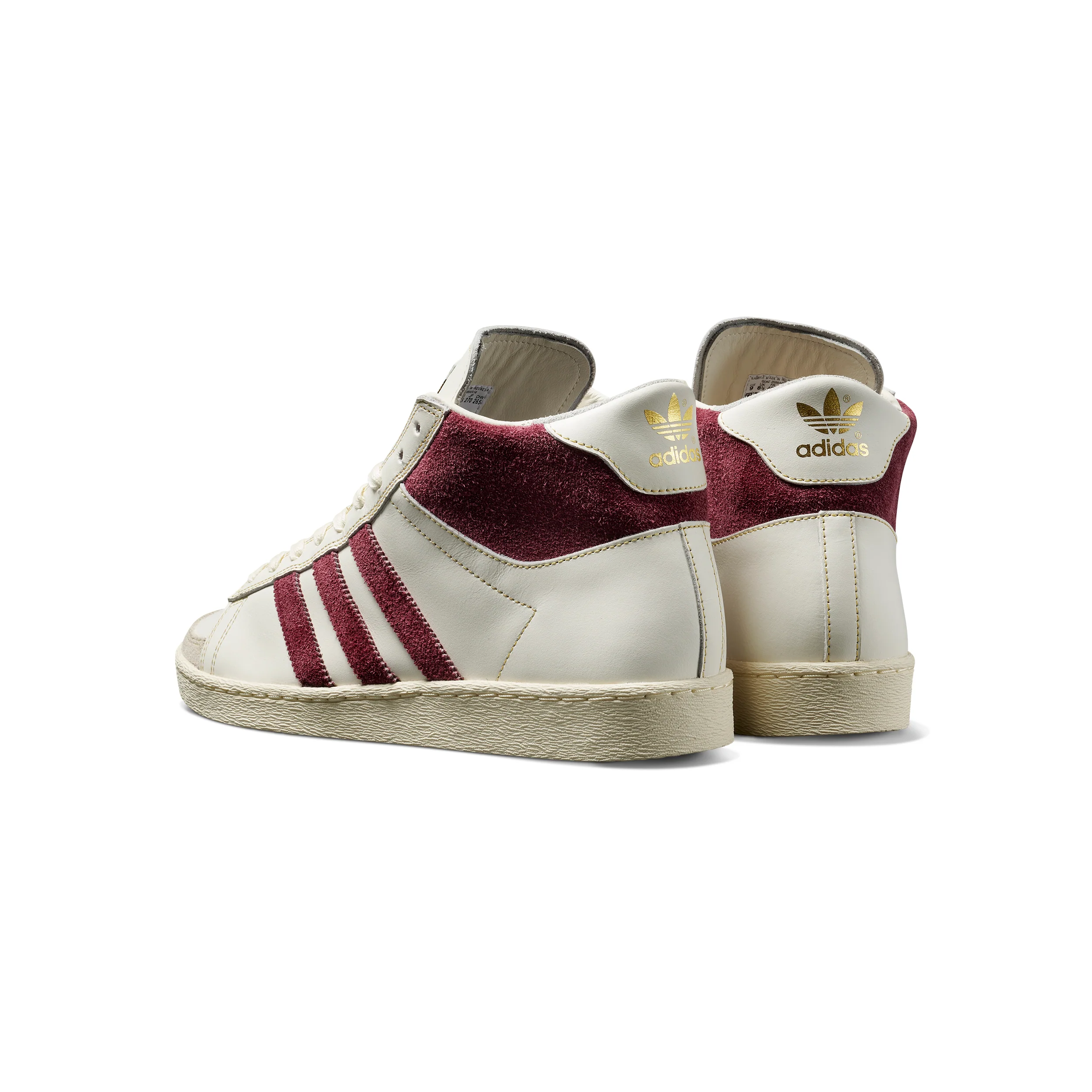 Adidas Jabbar Hi x Gonz - Chalk White / Shadow Red - Image 3