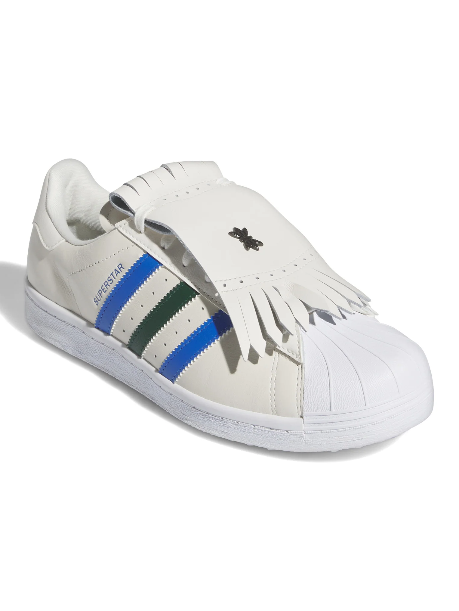 Adidas Superstar Golf SL Rolling Links - Chalk White / Collegiate Green / Bluebird - Image 2