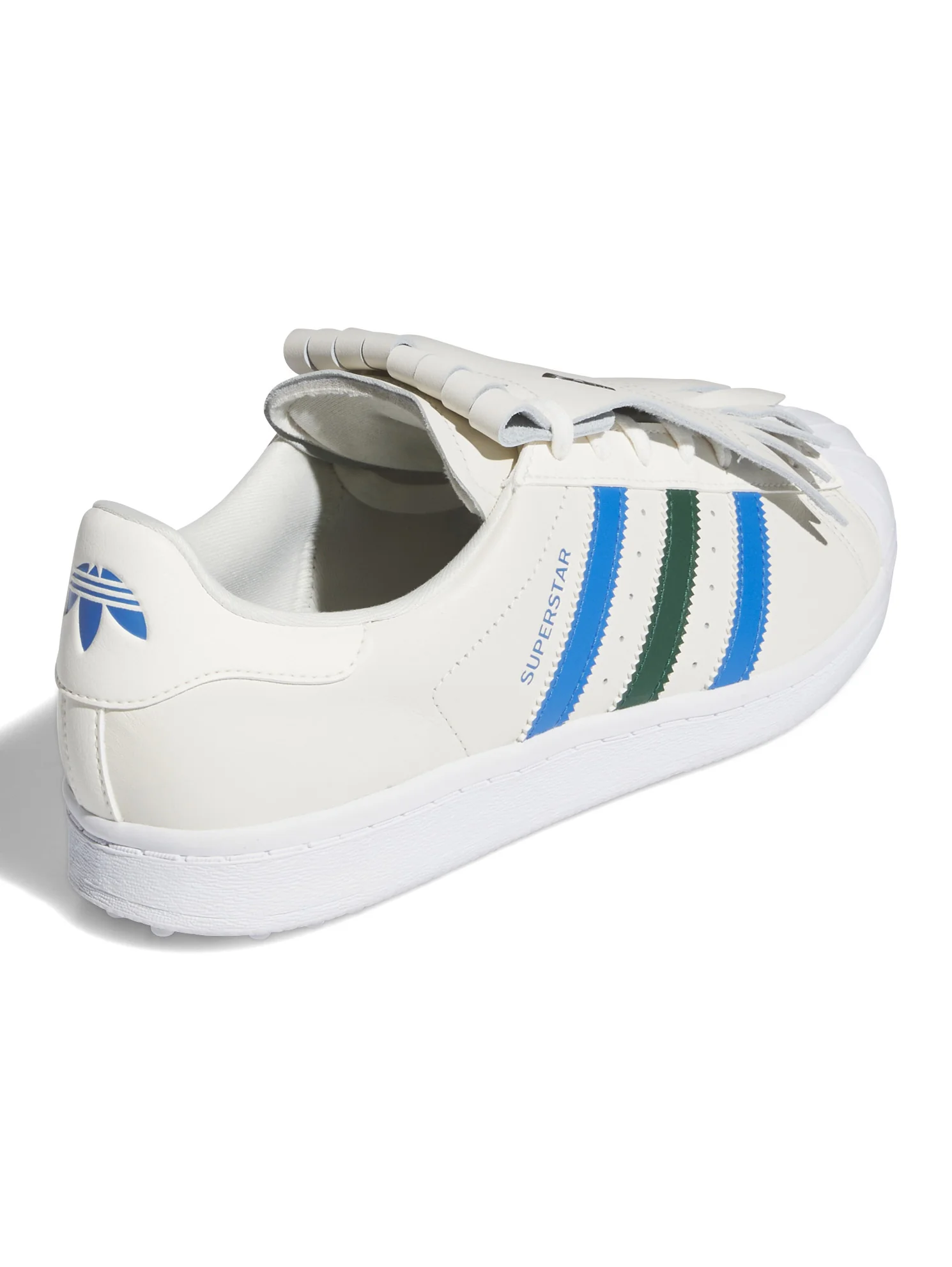 Adidas Superstar Golf SL Rolling Links - Chalk White / Collegiate Green / Bluebird - Image 3