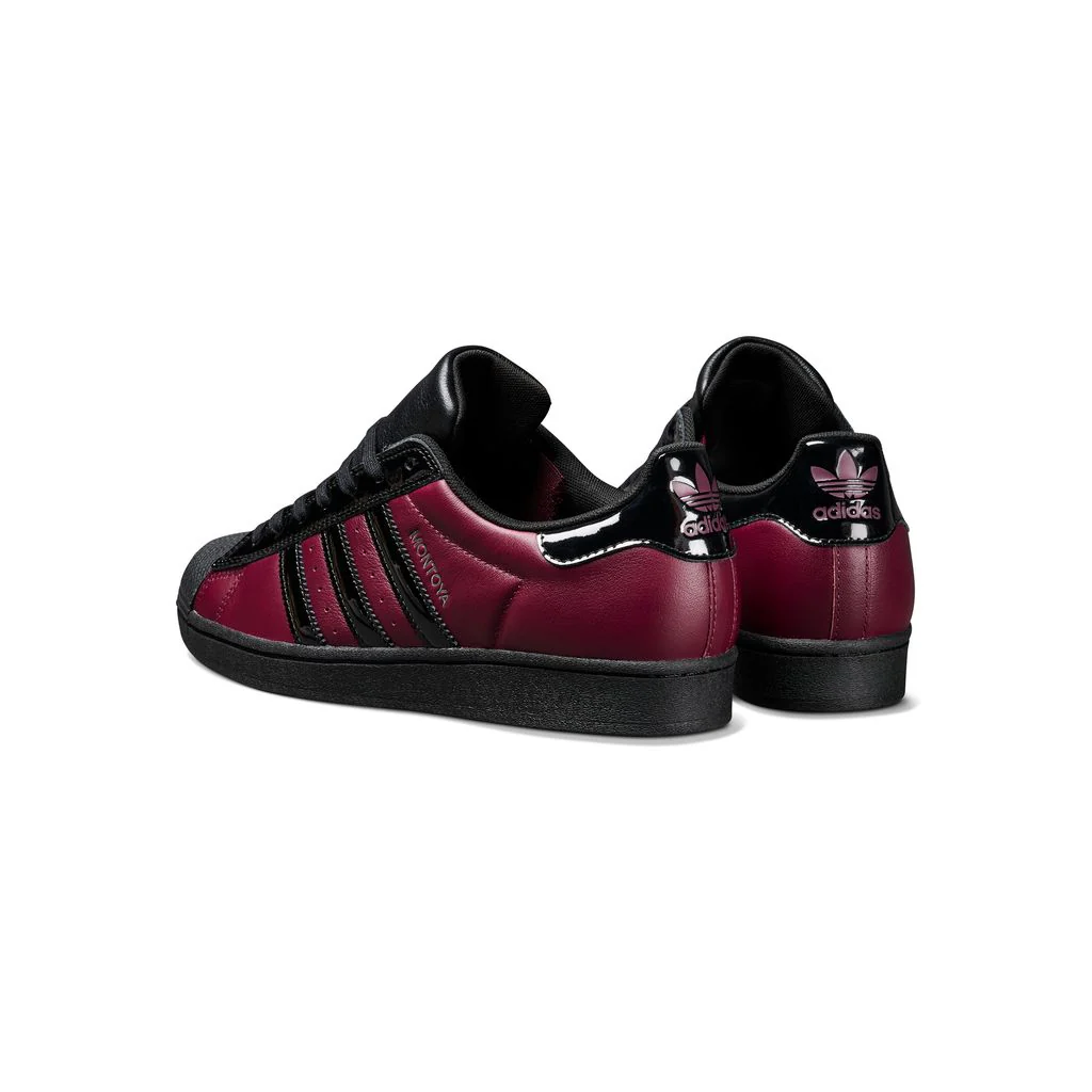 Adidas Superstar x Marcos Montoya - Maroon / Core Black - Image 3
