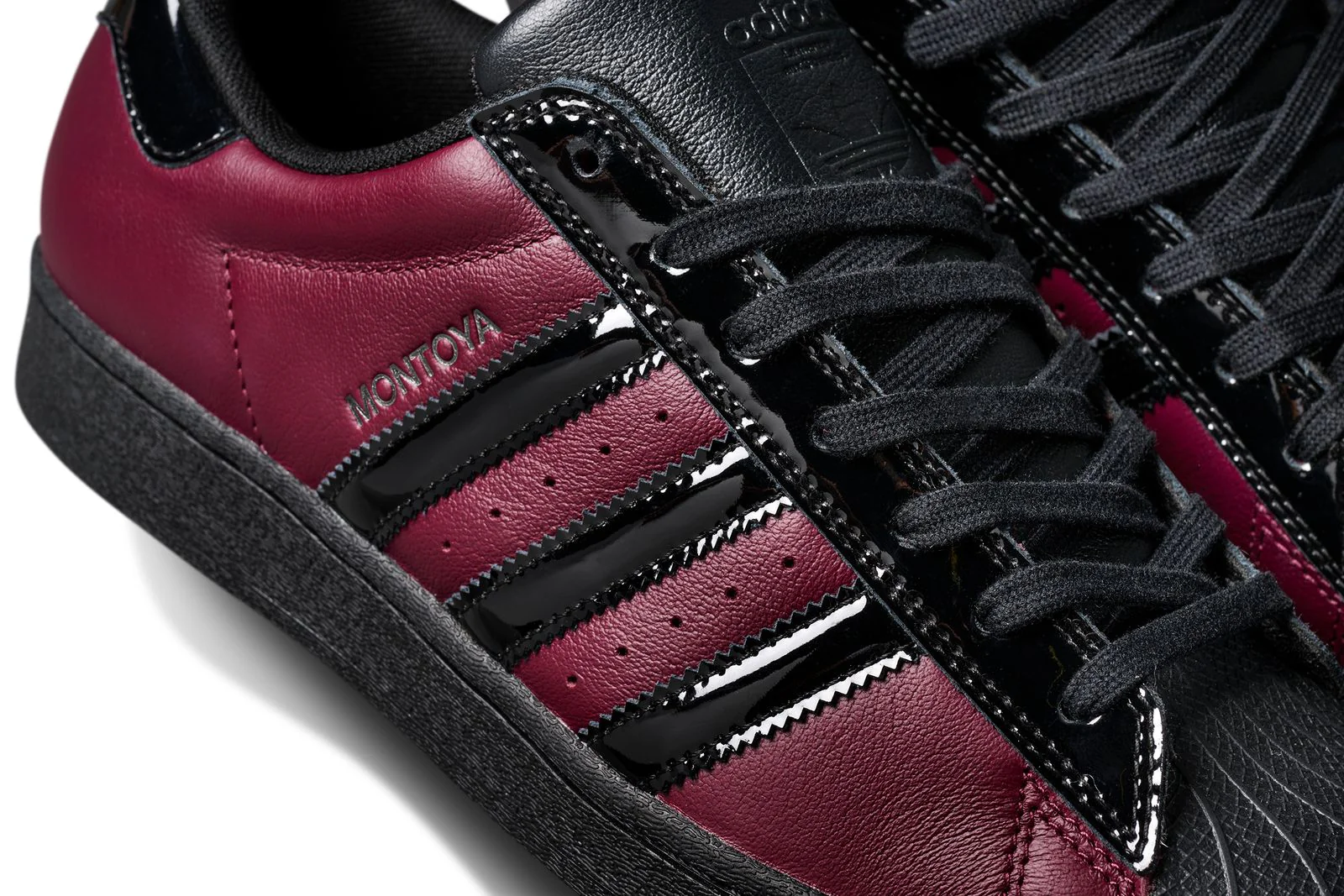 Adidas Superstar x Marcos Montoya - Maroon / Core Black - Image 6