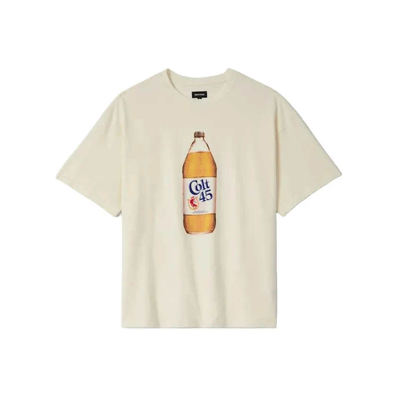 Brixton Colt 45 Forty oz Oversized Tee - Natural