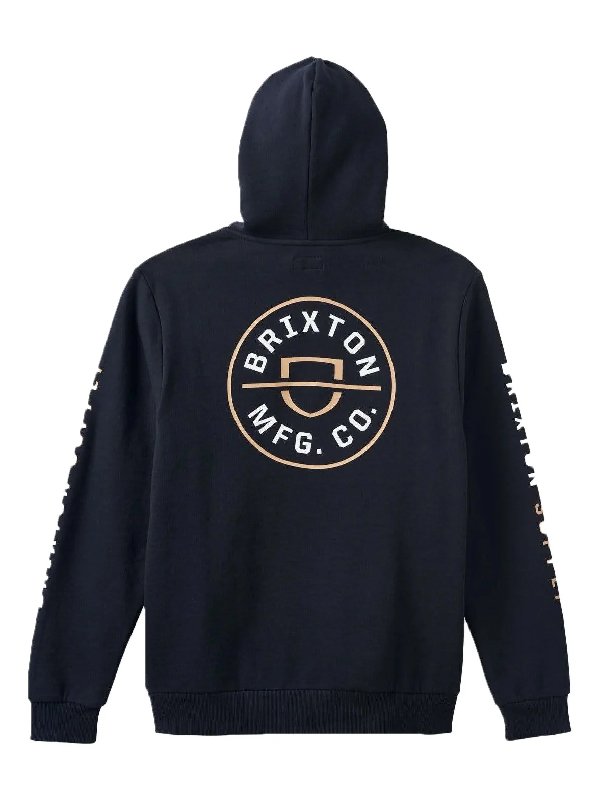 Brixton Crest Hood - Black / Sand