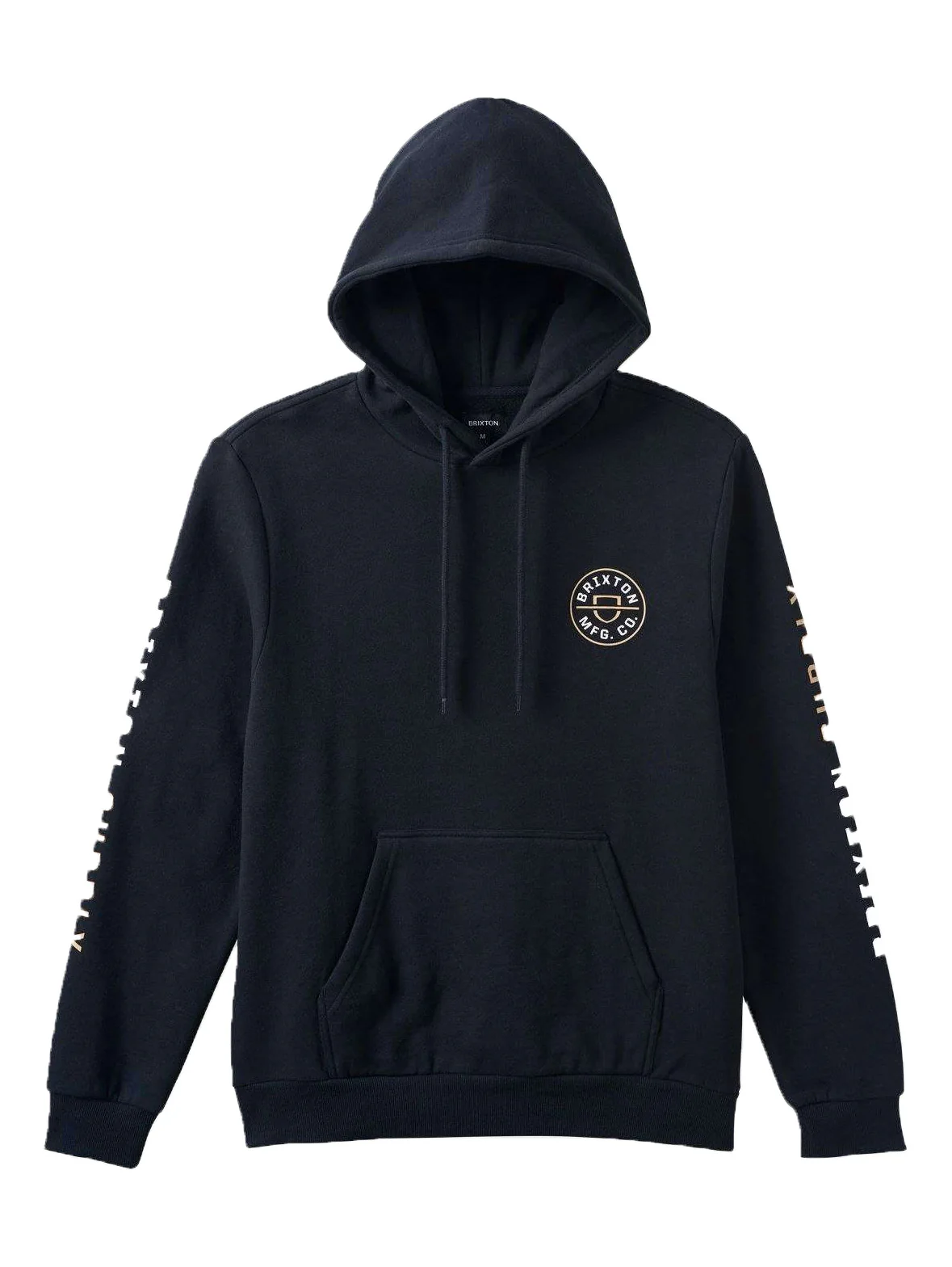 Brixton Crest Hood - Black / Sand - Image 2