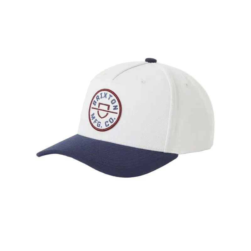 Brixton Crest MP Snapback - Wax Paper / Navy