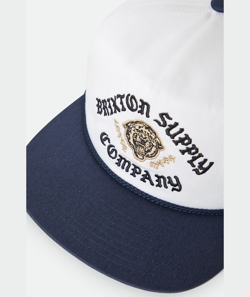 Brixton Morado Snapback - Midnight Blue / White - Image 3
