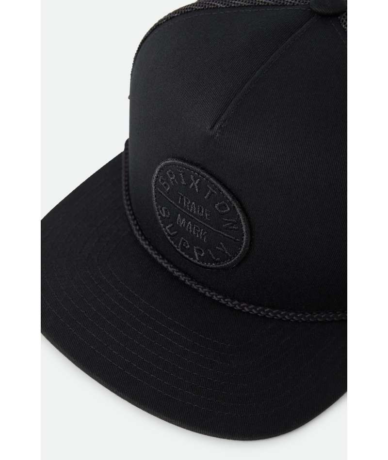 Brixton Oath MP Trucker - Black / Black / Black - Image 3