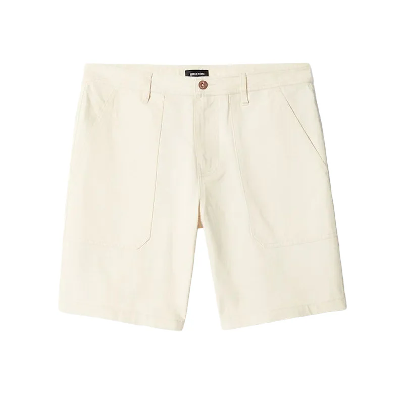 Brixton Surplus Vintage Wash Herringbone Short - Whitecap