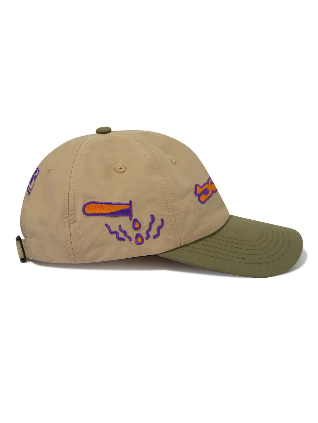 Butter Corrosive 6 Panel Cap - Khaki / Army - Image 3