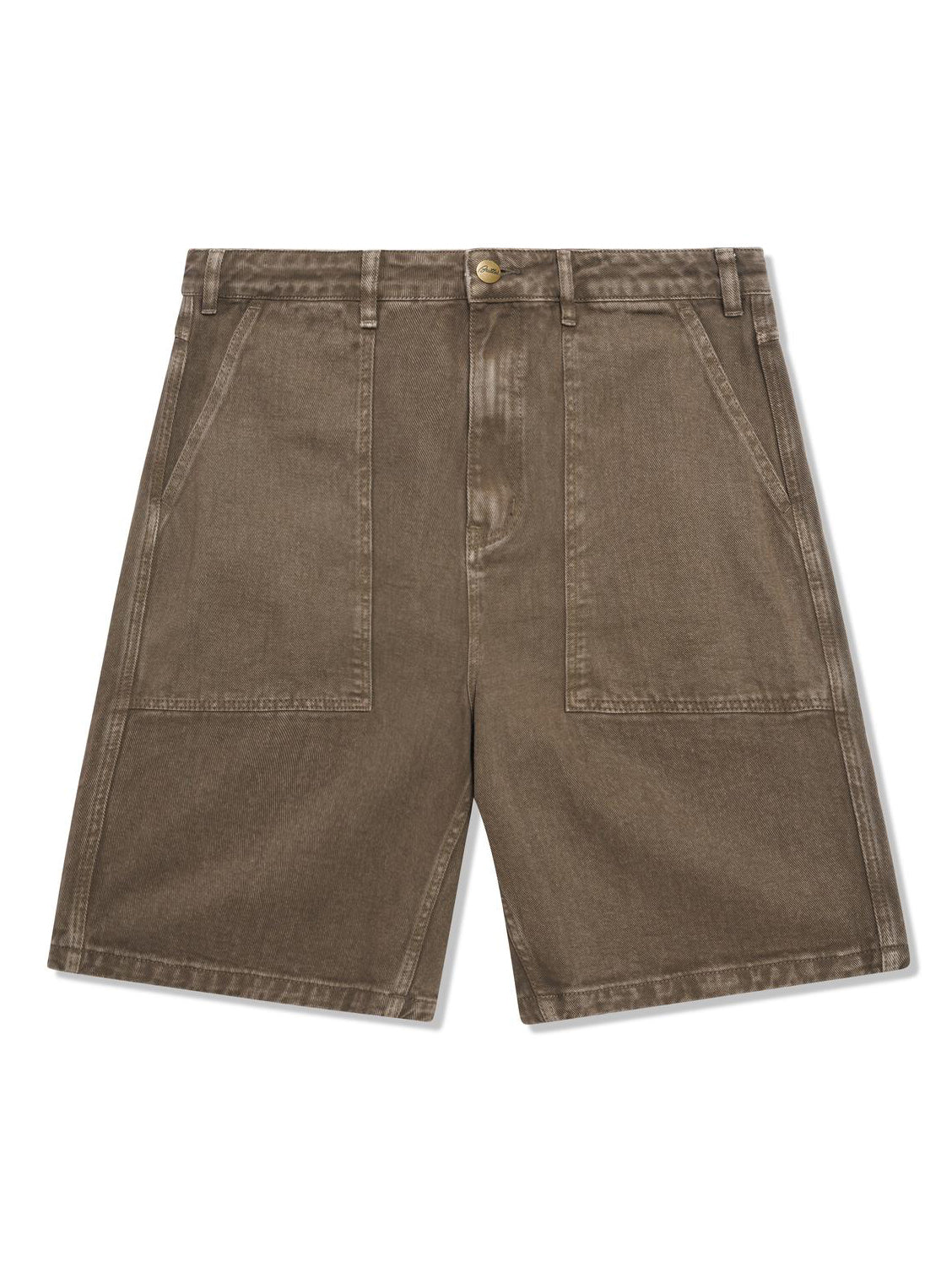 Butter Patch Pocket Denim Shorts - Sandalwood