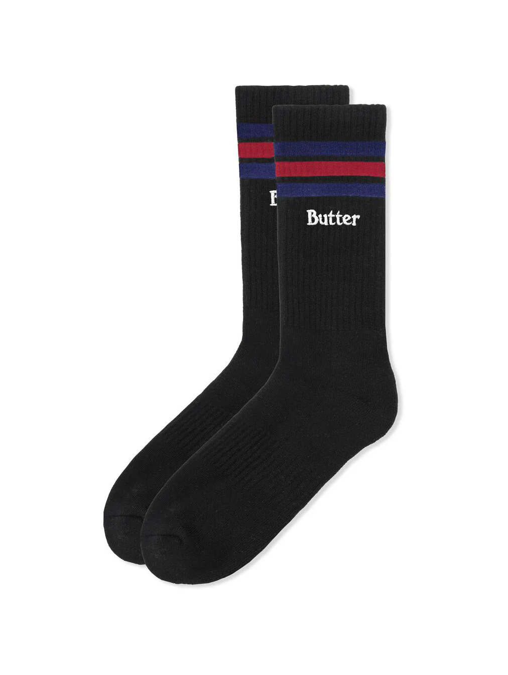 Butter Stripe Socks - Black