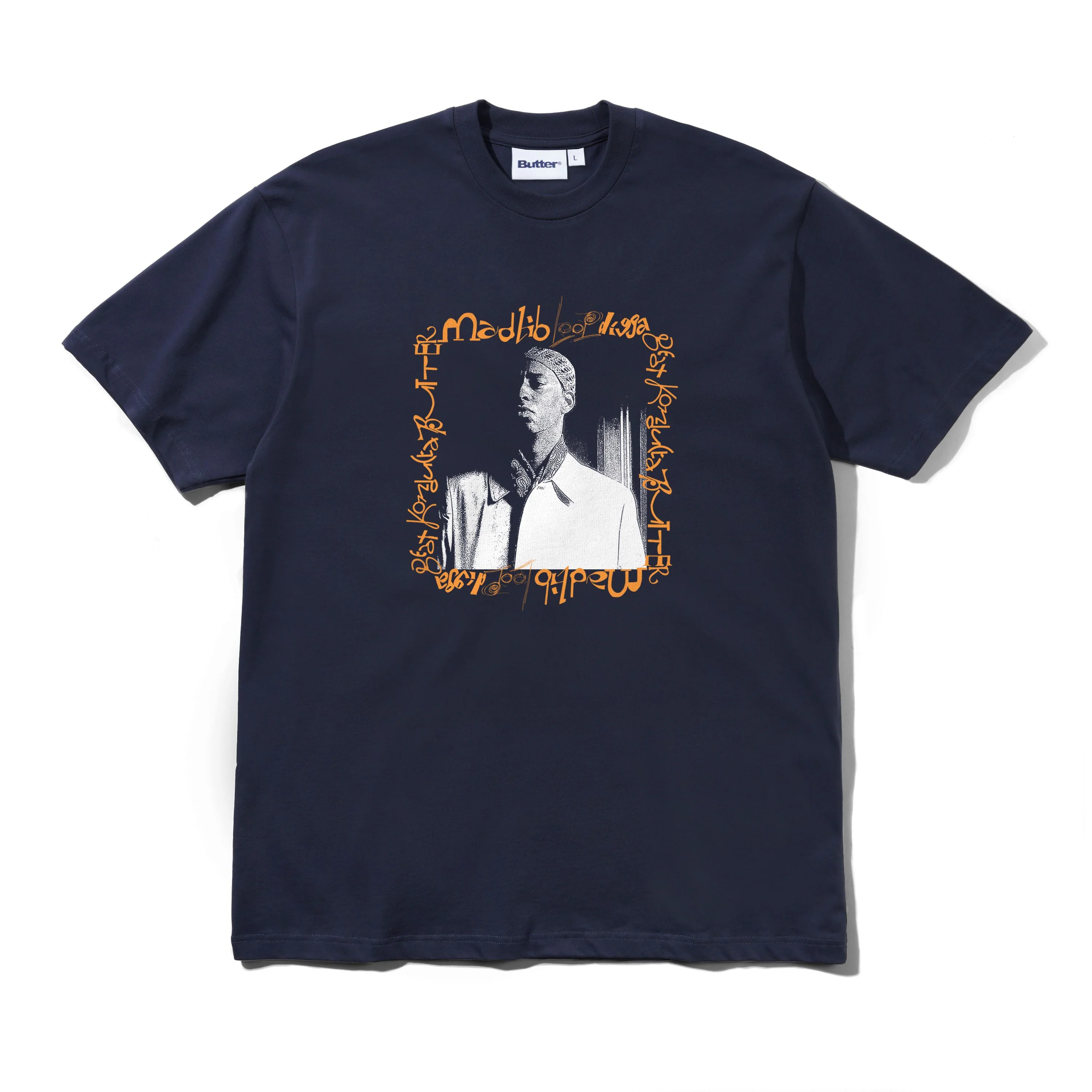Butter x Madlib Loop Digga Tee - Navy
