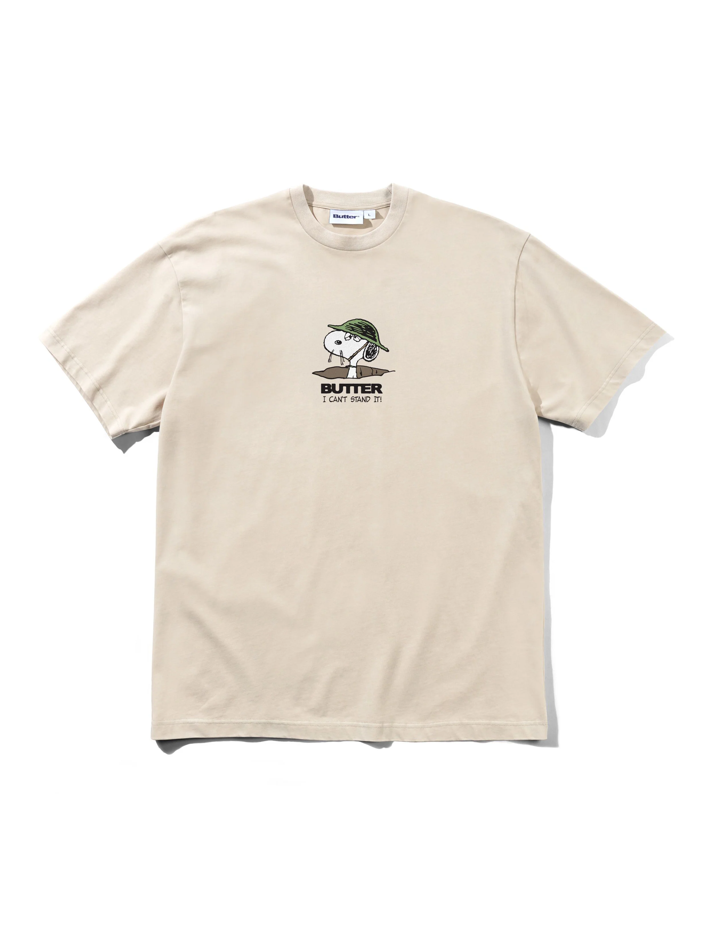 Butter x Peanuts Can't Stand It Tee - Washed Sandstone