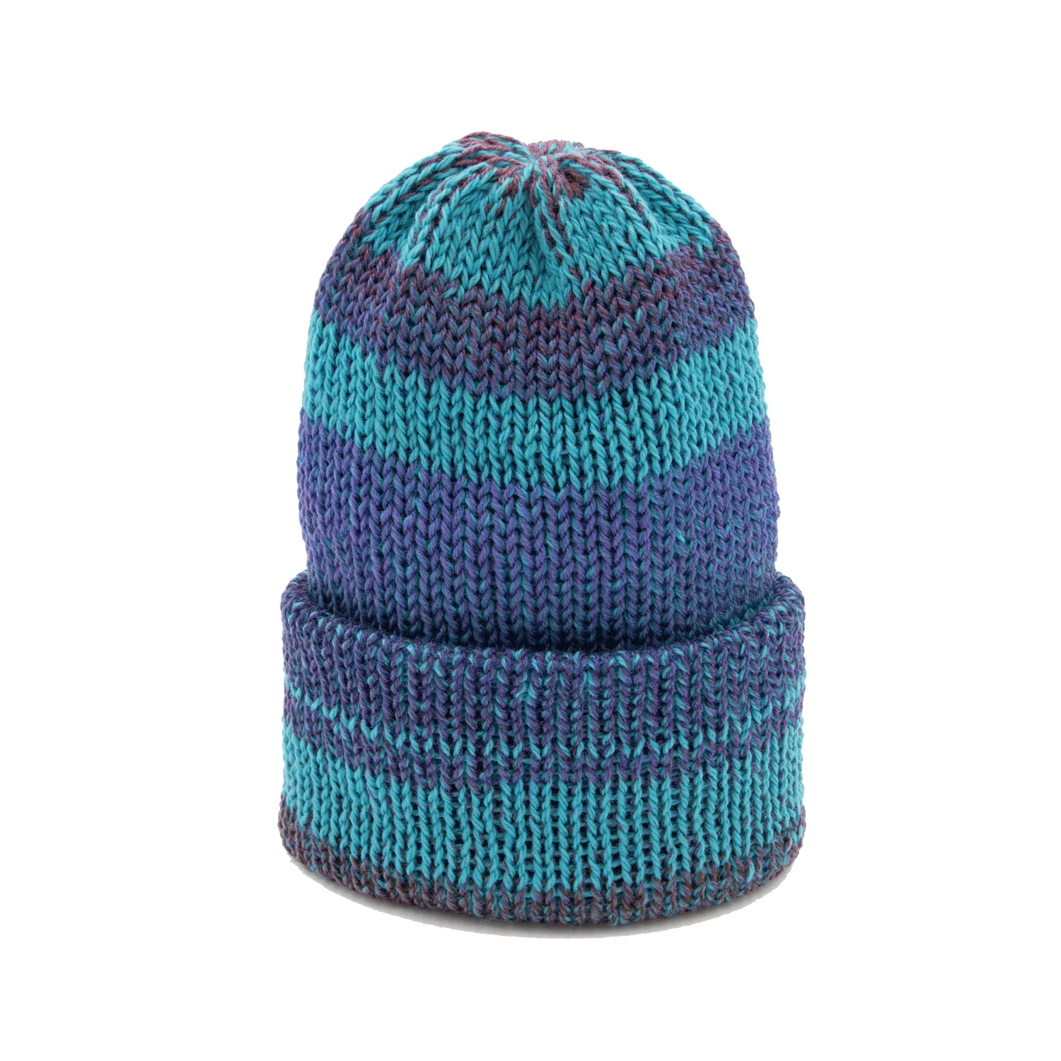 Chimney Ltd OG Fold Beanie - Mixtape Multi / Aqua / Blue - Image 2