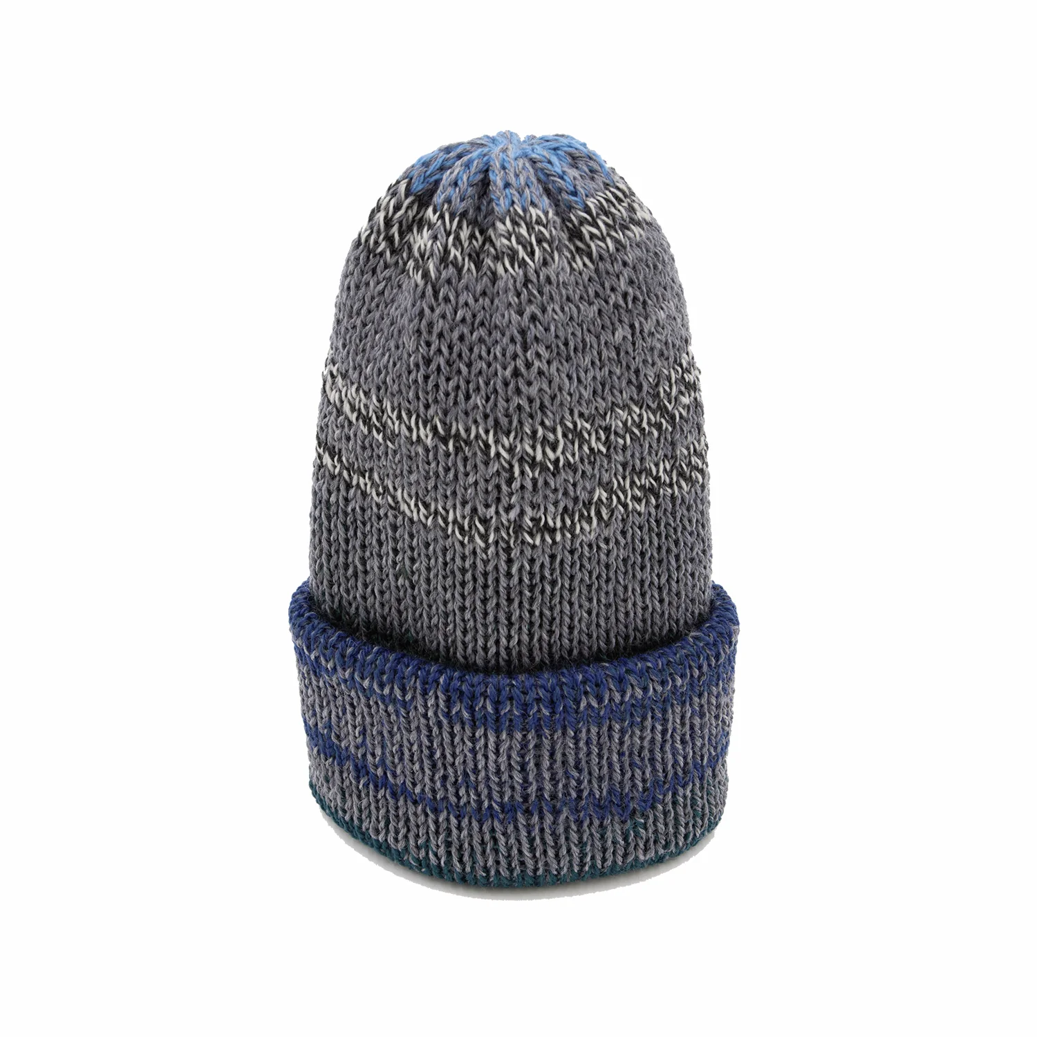 Chimney Ltd OG Fold Beanie - Mixtape Multi / Grey / Blue - Image 2
