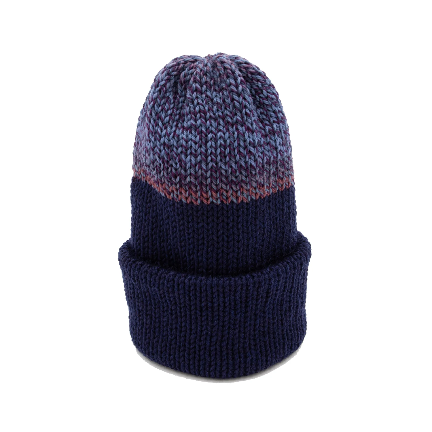 Chimney Ltd OG Fold Beanie - Navy Blue / Blueberry - Image 2