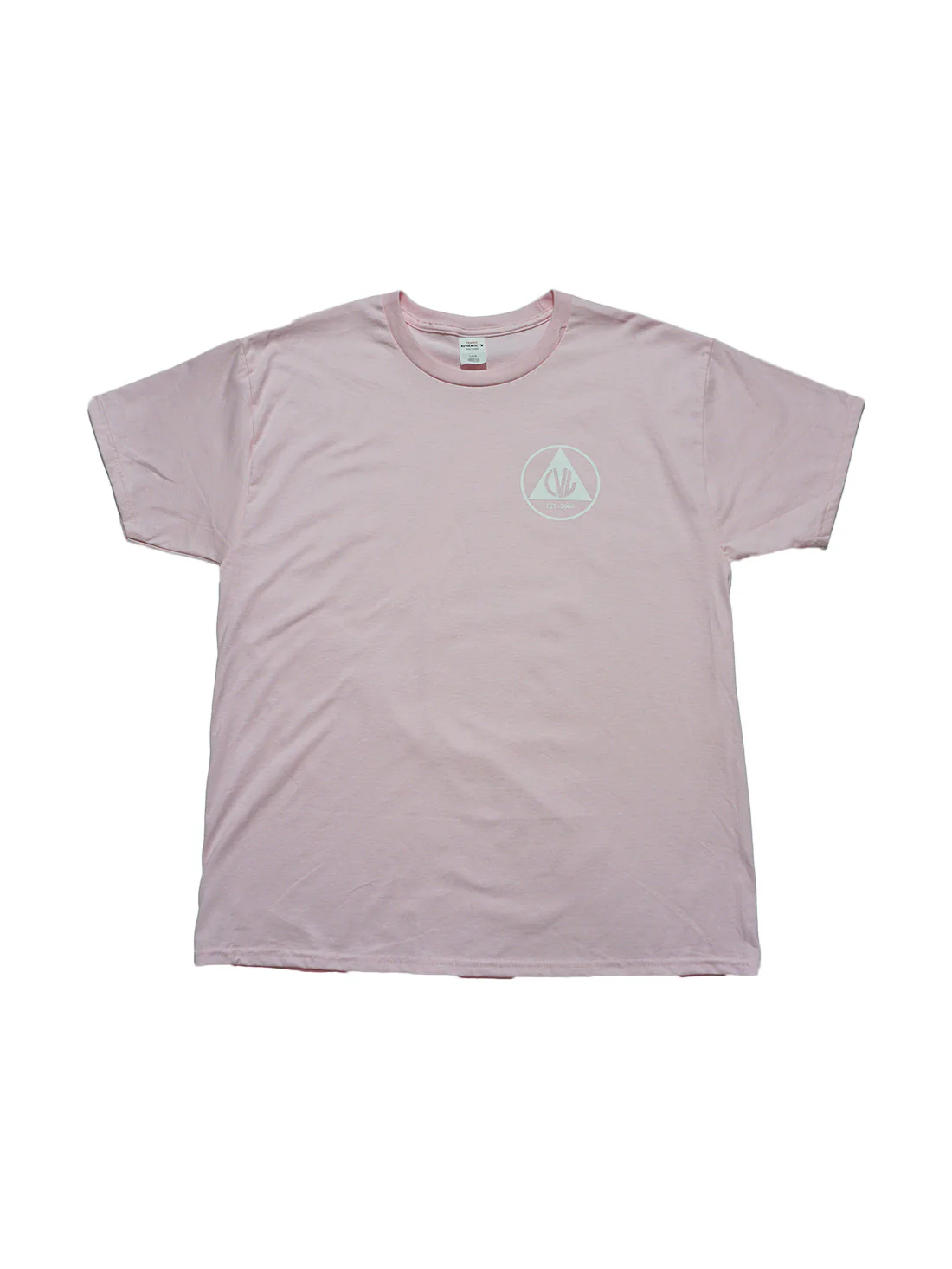 Civil Defense SS Tee - Pale Pink / White - Image 2