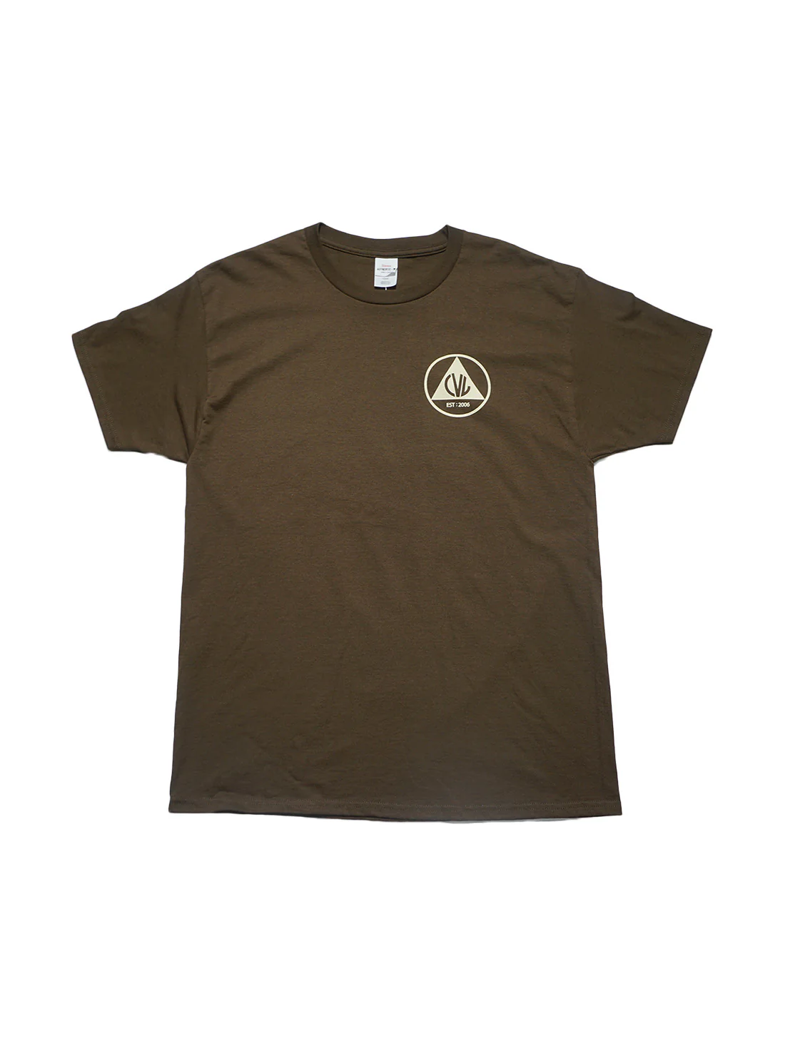 Civil Defense SS Tee - Chocolate / Cream - Image 2