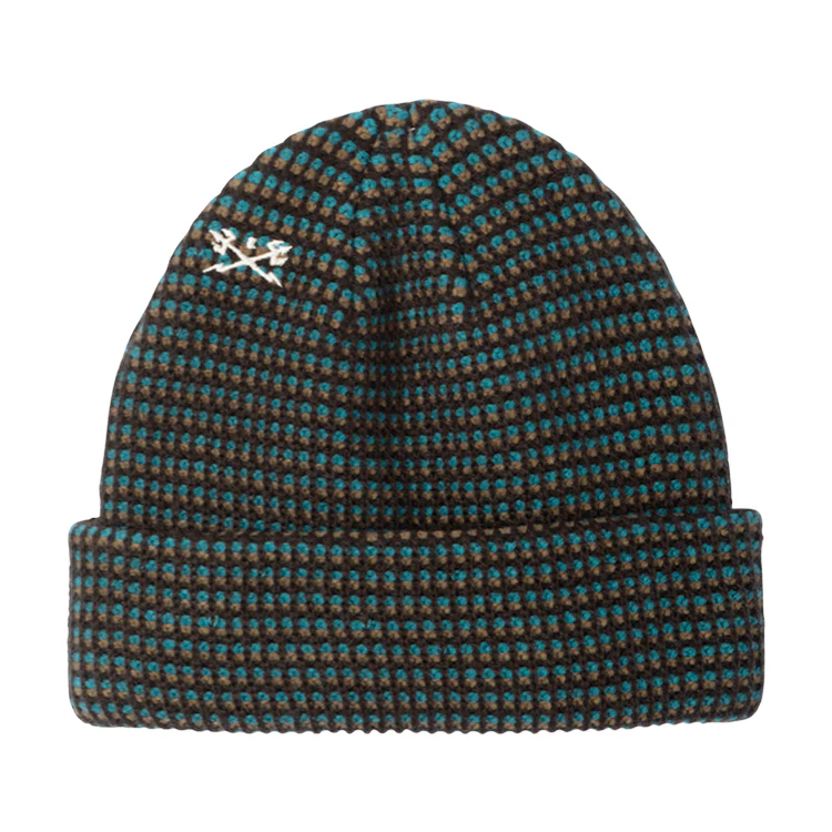 Dark Seas Bateman Beanie - Black / Teal - Image 2