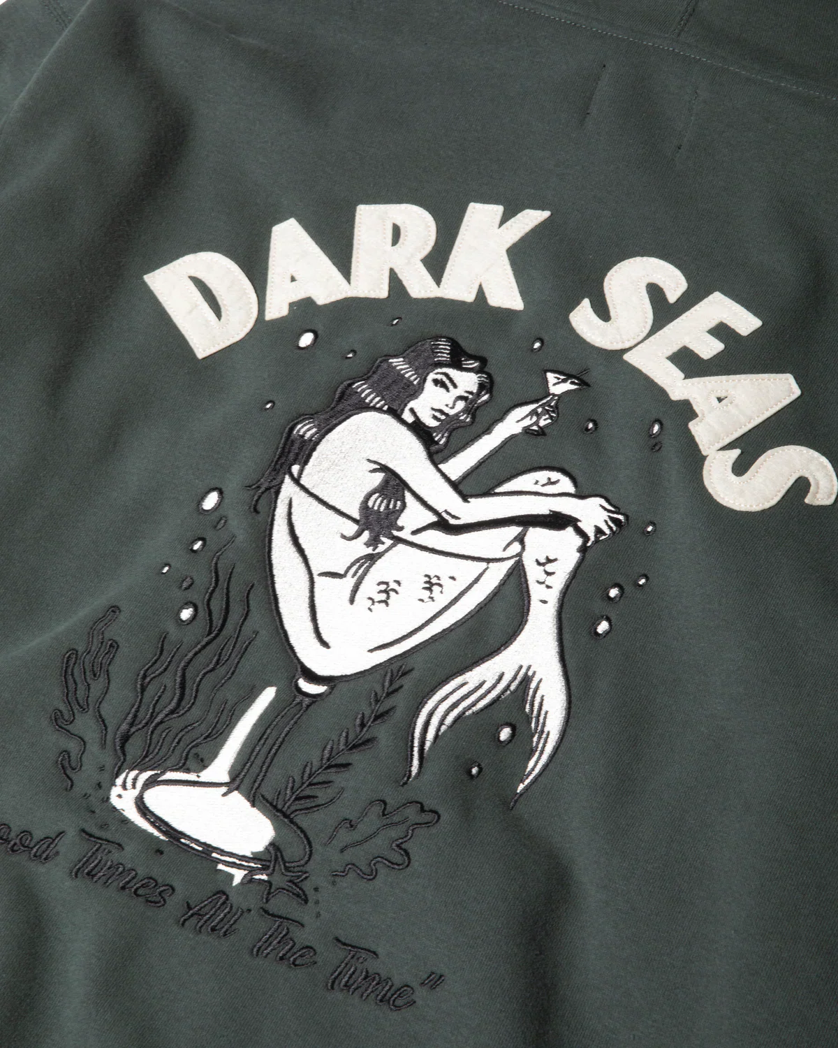 Dark Seas Burkhart Heavyweight Fleece - Green - Image 3