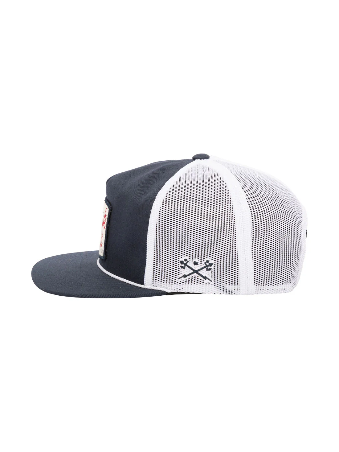 Dark Seas Rhodes Hat - Navy / White - Image 2