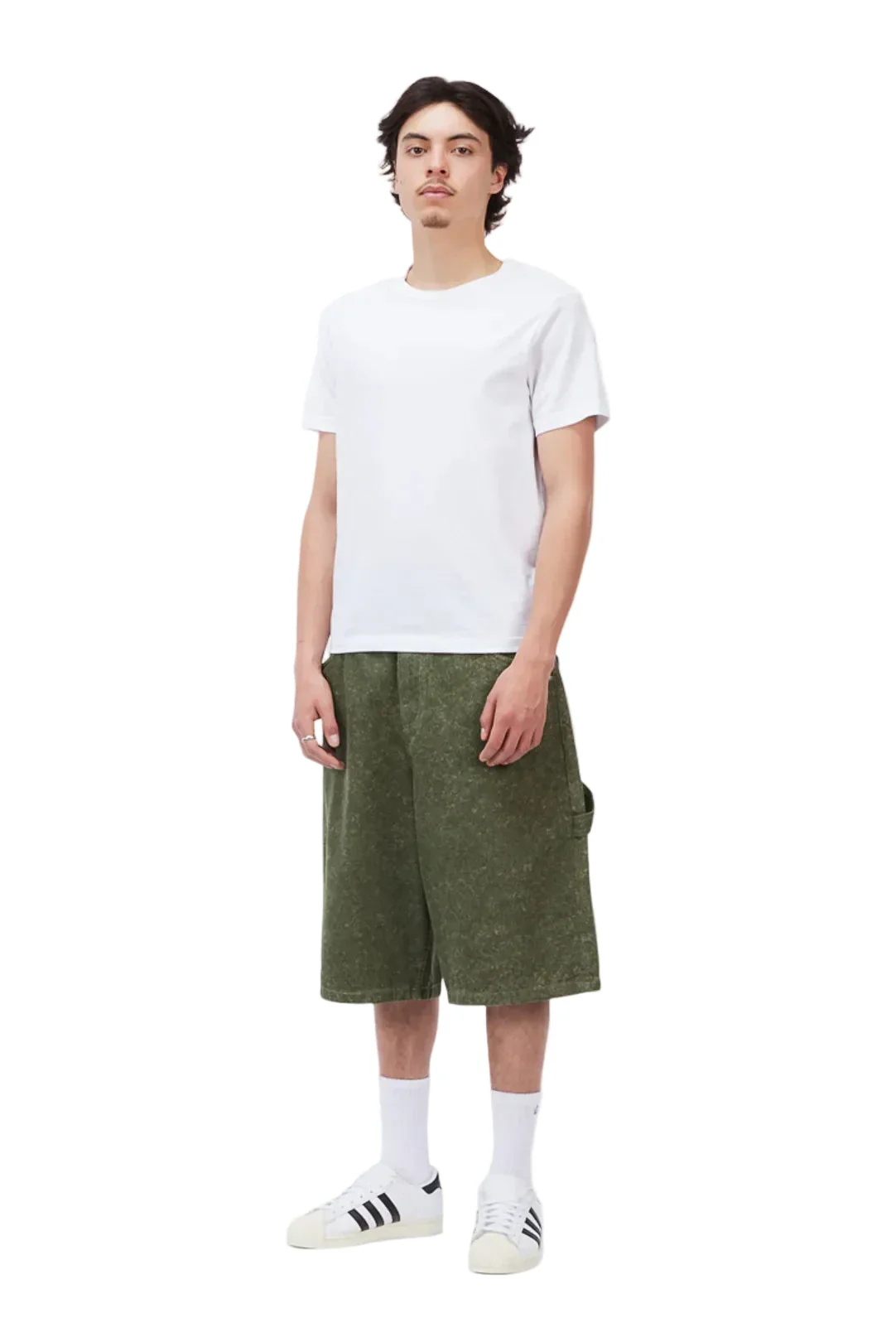 Dime Classic Denim Shorts - Electric Green - Image 4