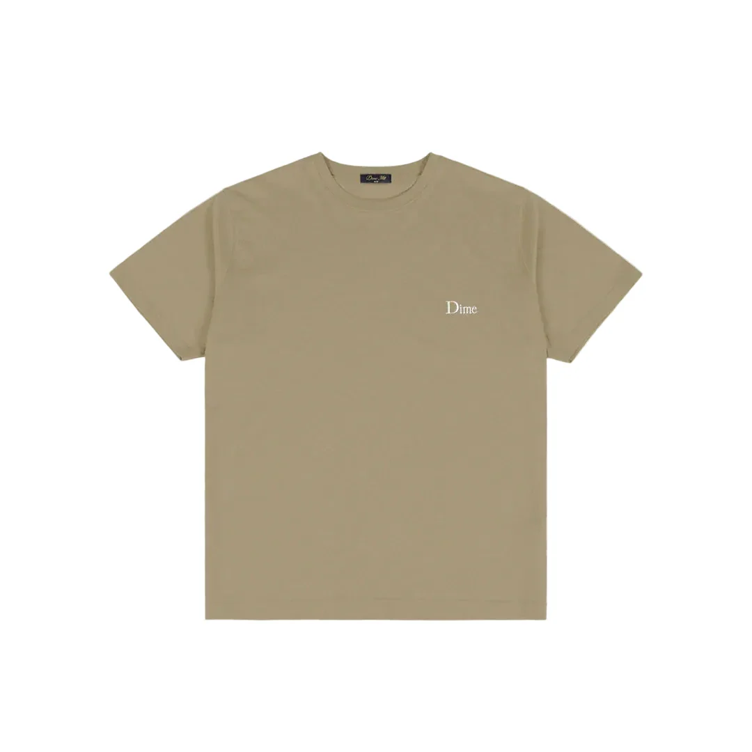 Dime Classic Small Logo T-Shirt - Military Olive