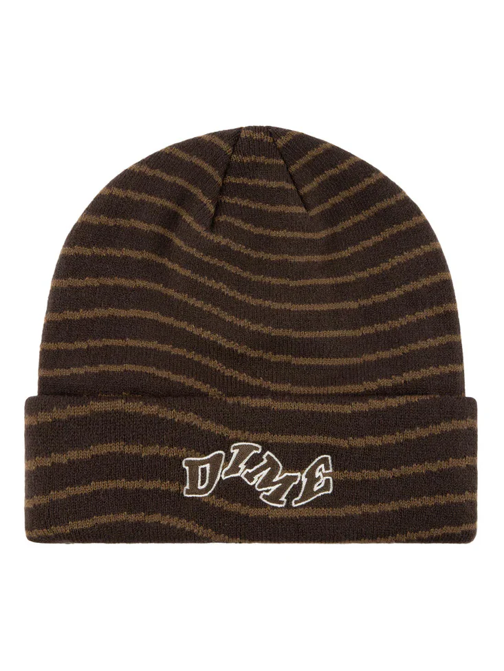 Dime College Wave Cuff Beanie - Black