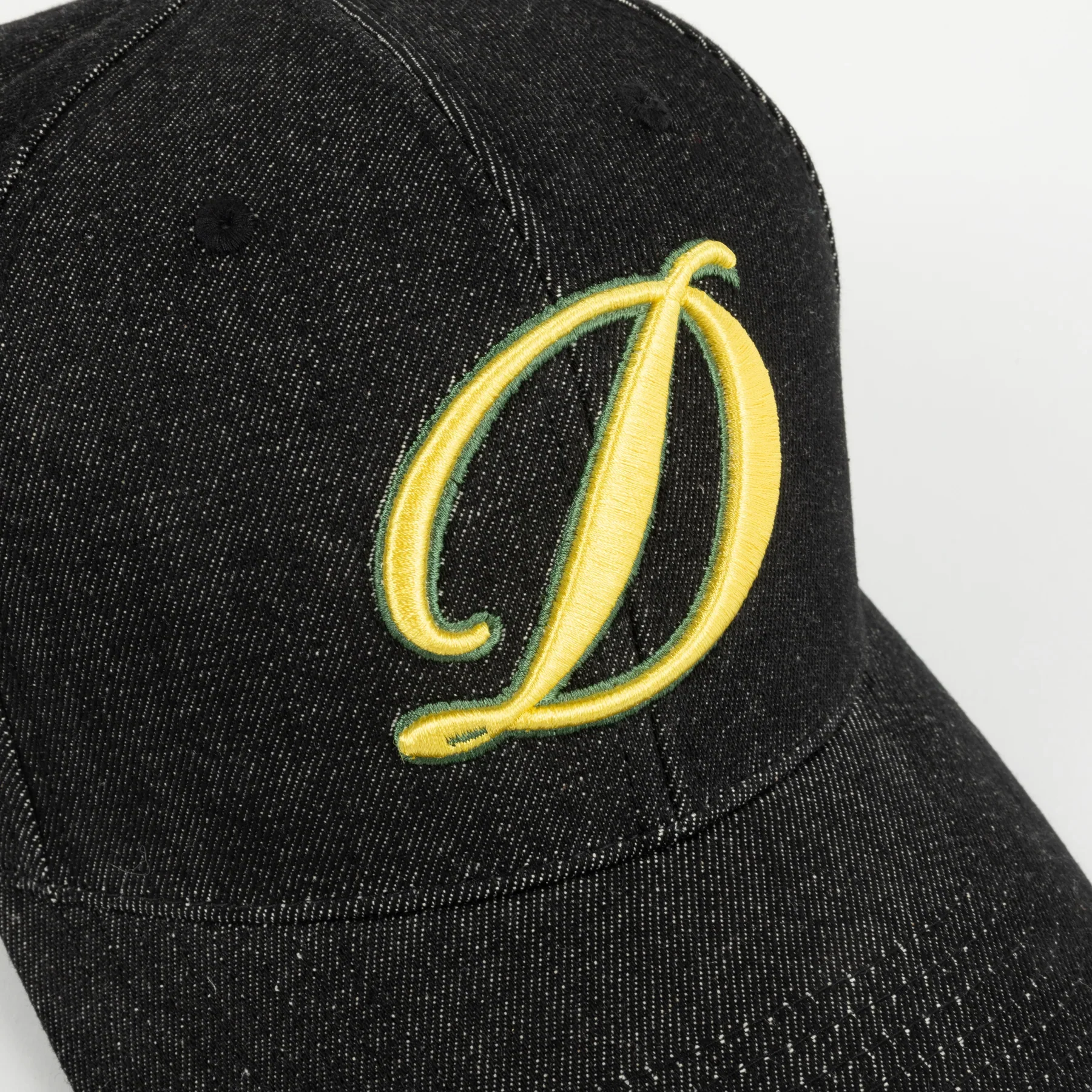 Dime Cursive D Full Fit Cap - Black Denim - Image 2