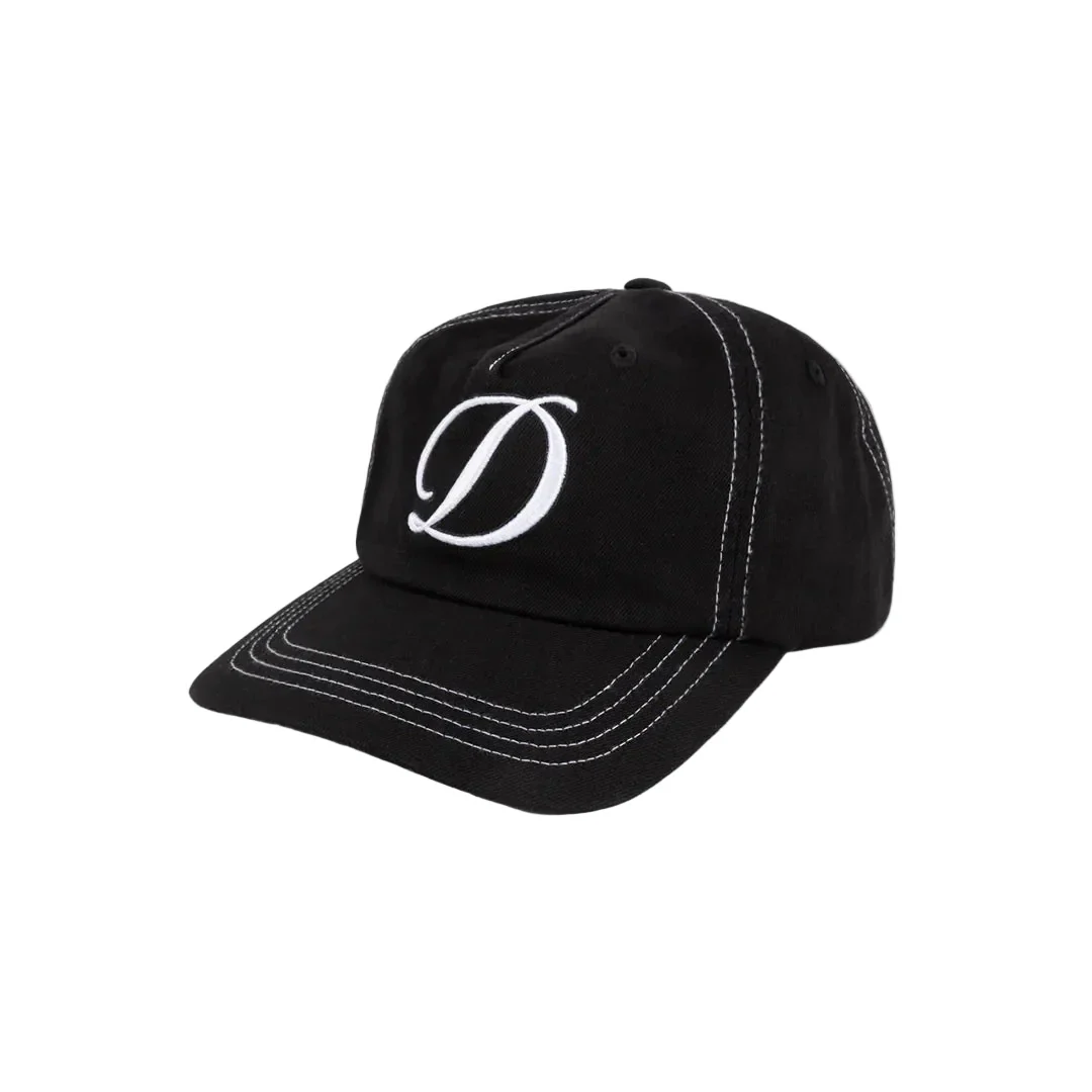 Dime Cursive Denim Worker Cap - Black Washed