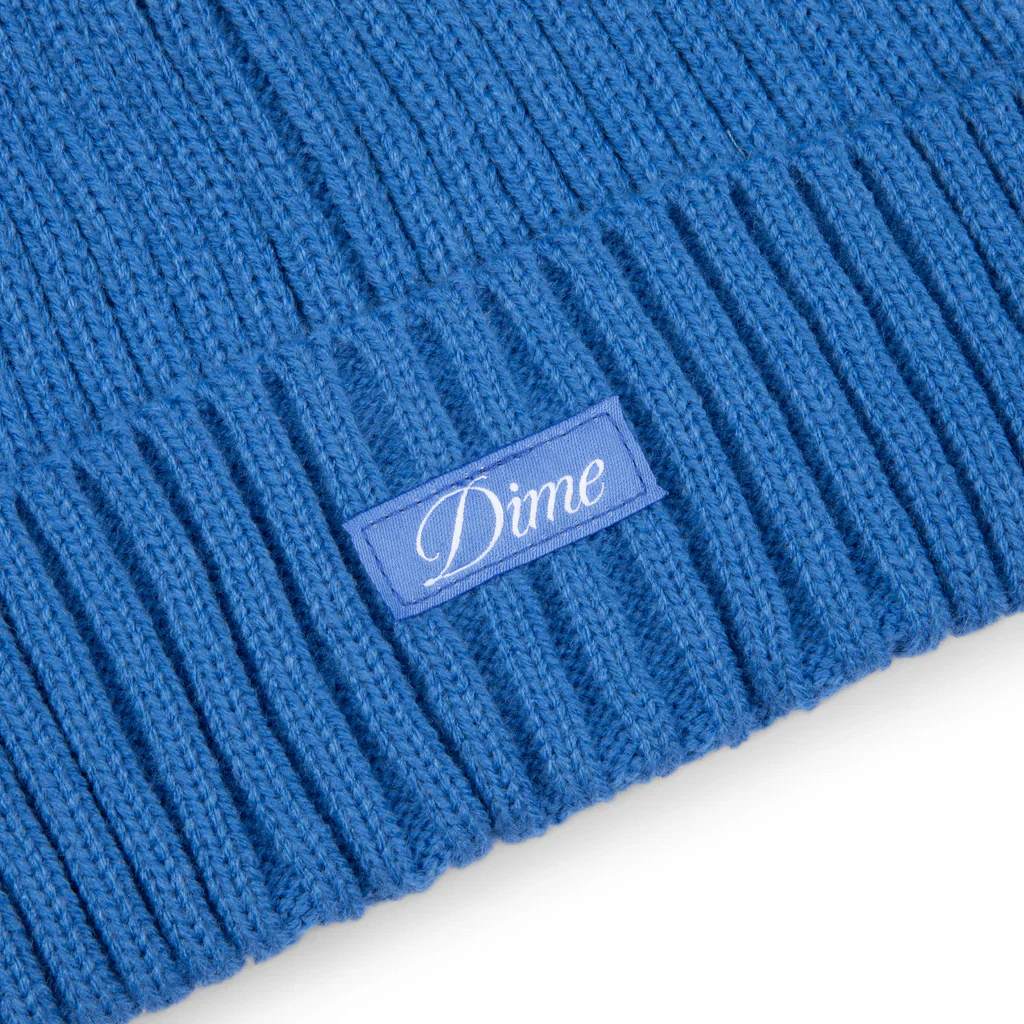 Dime Cursive Fold Beanie - Sky Blue - Image 2
