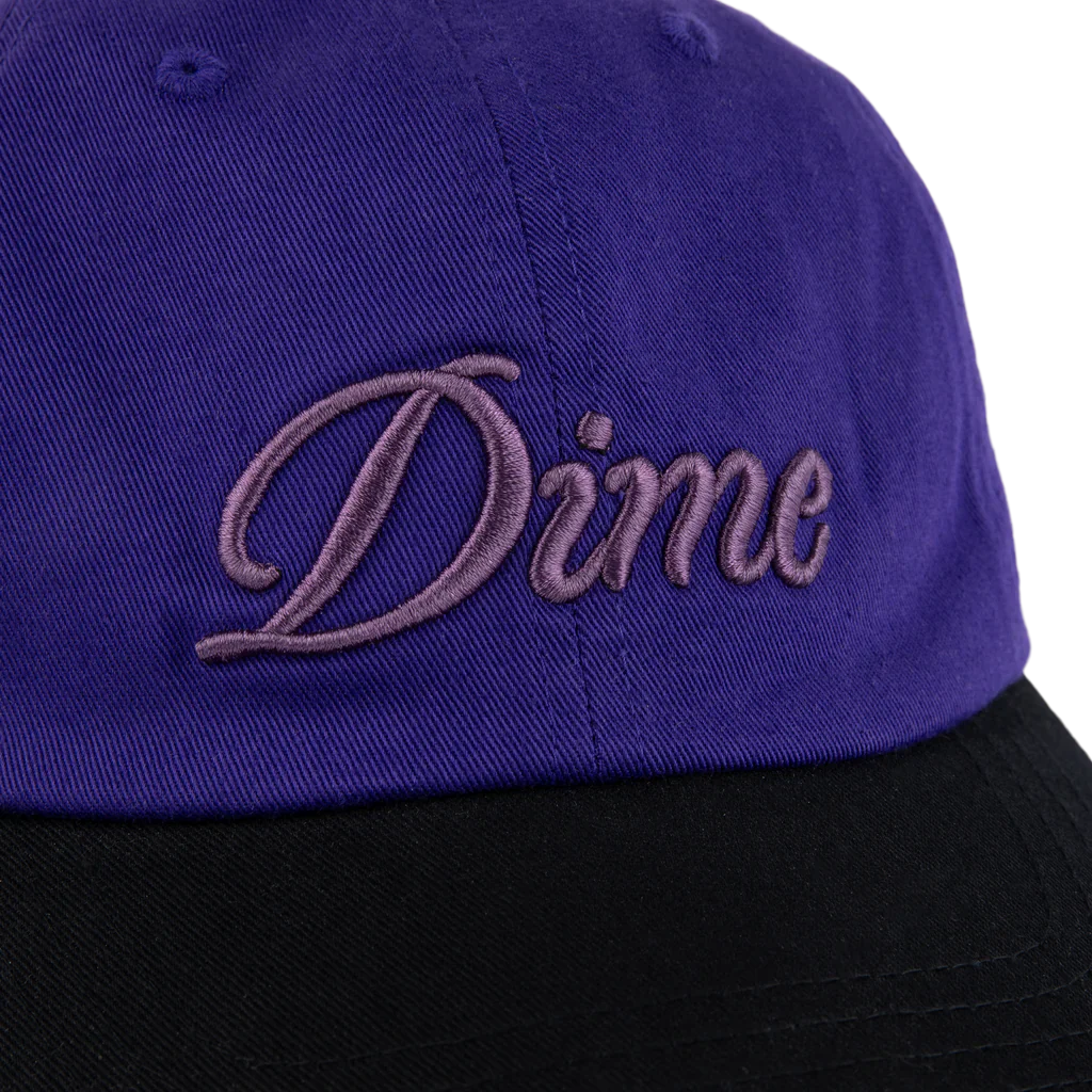 Dime Cursive Low Pro Cap - Purple / Black - Image 2