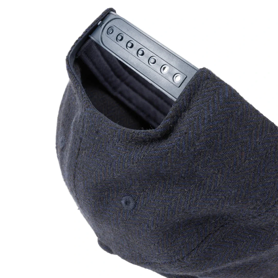 Dime D Full Fit Cap - Herringbone Navy - Image 3