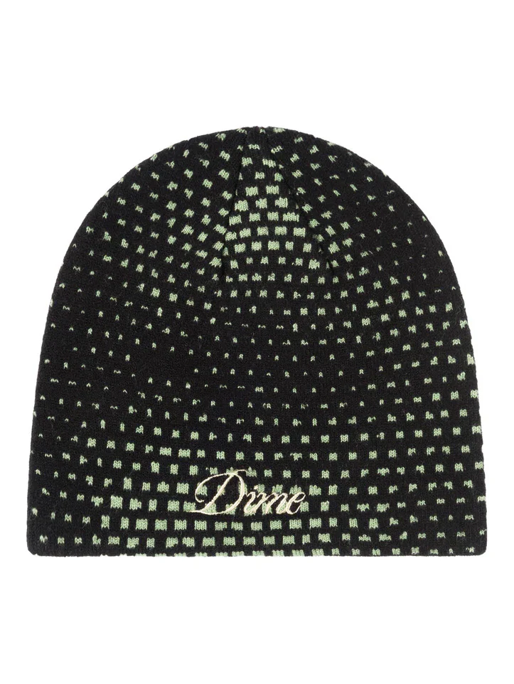 Dime Pixel Skully Beanie - Black