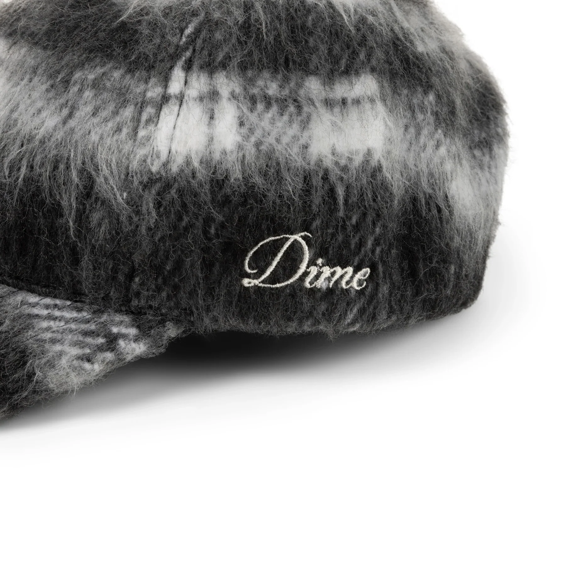 Dime Shaggy Low Pro Cap - Black Plaid - Image 2