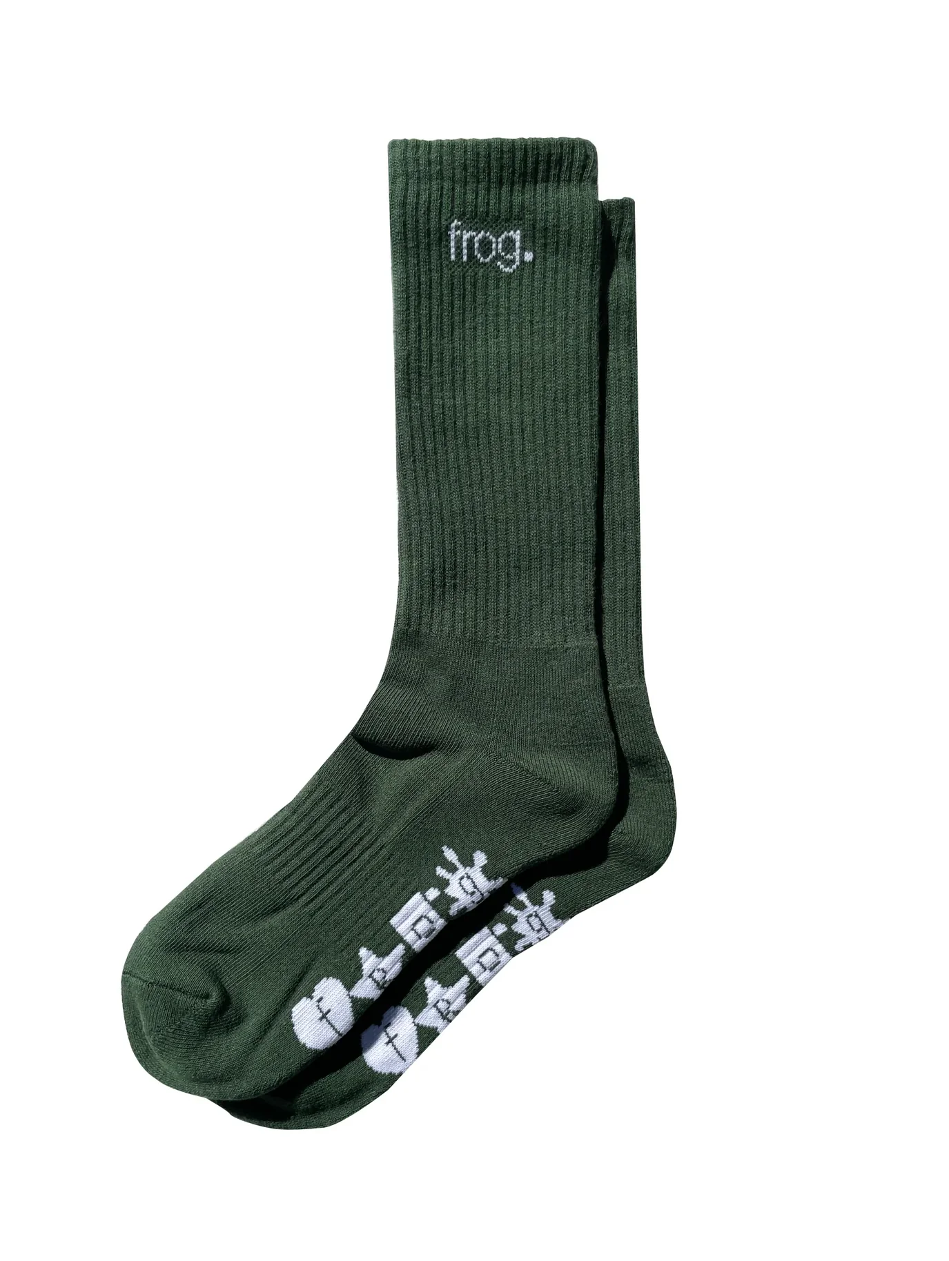 Frog Socks - Dark Green