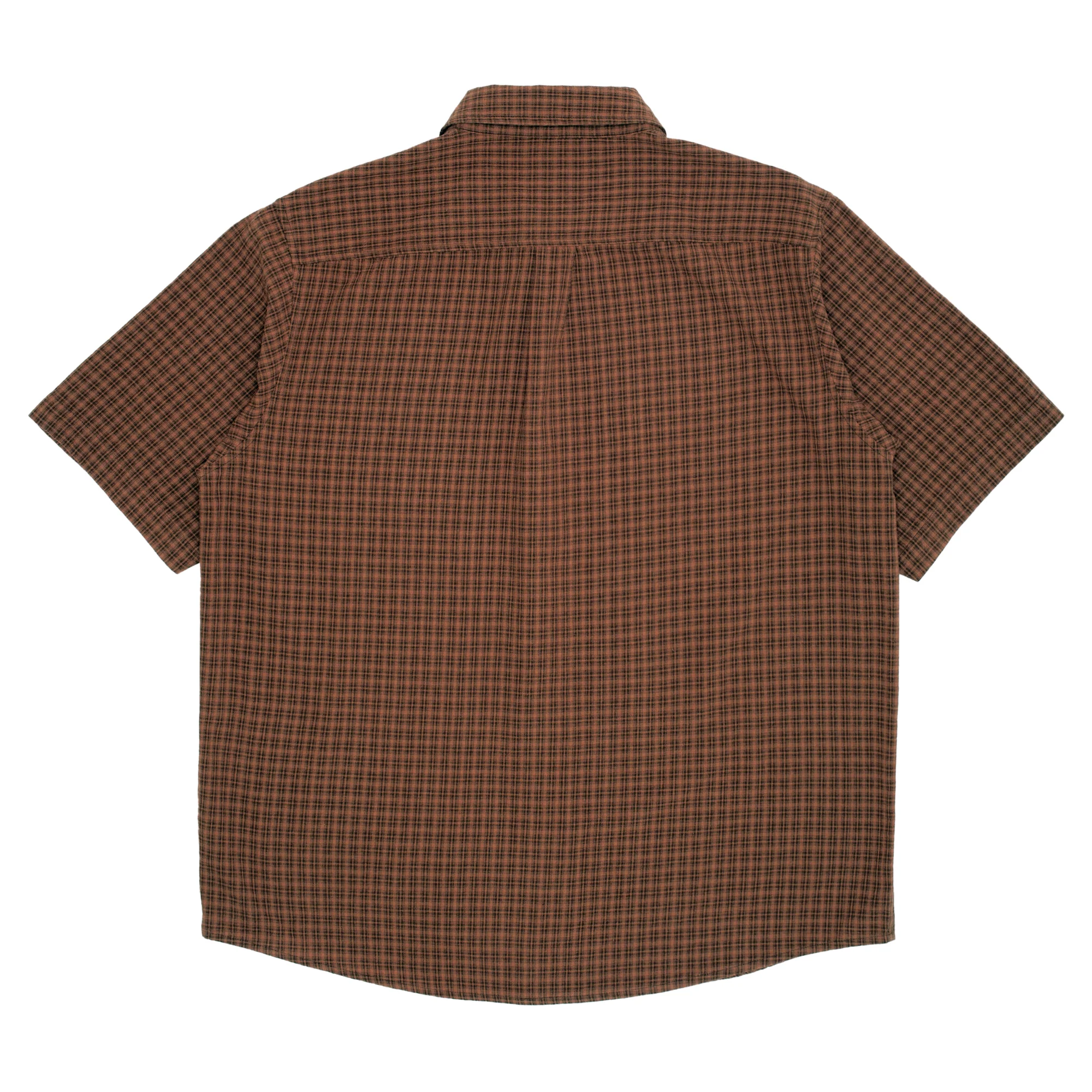 GX1000 Short Sleeve Button Down - Brown Plaid - Image 2
