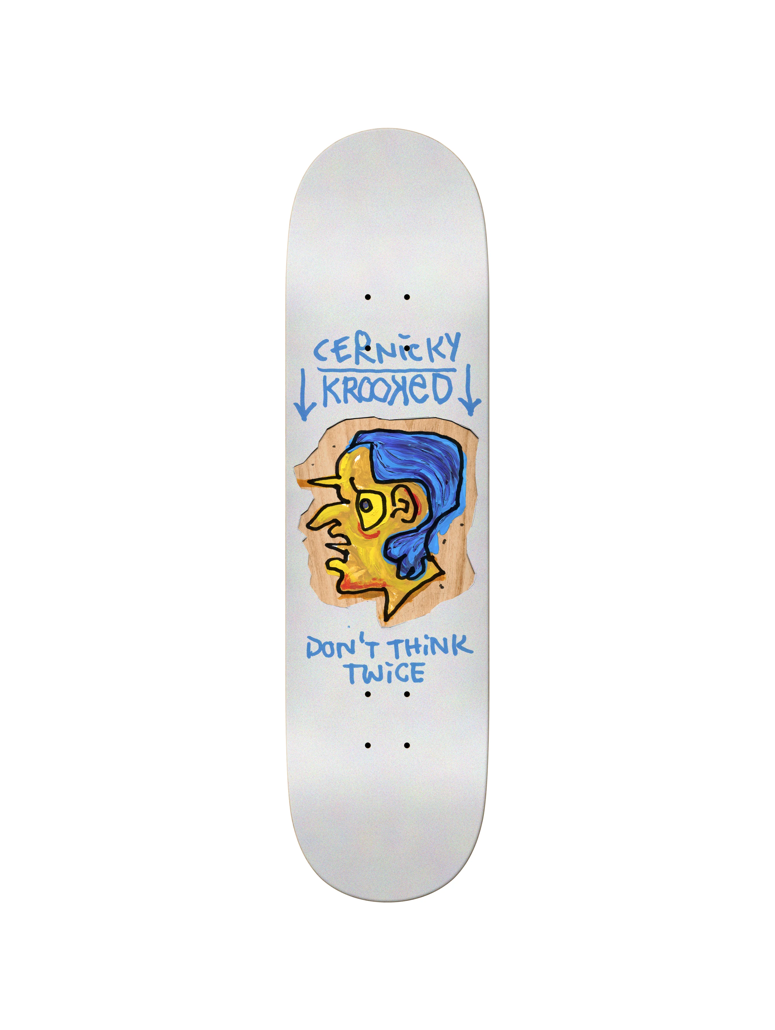Krooked Cernicky Blue Thinker Deck - 8.38