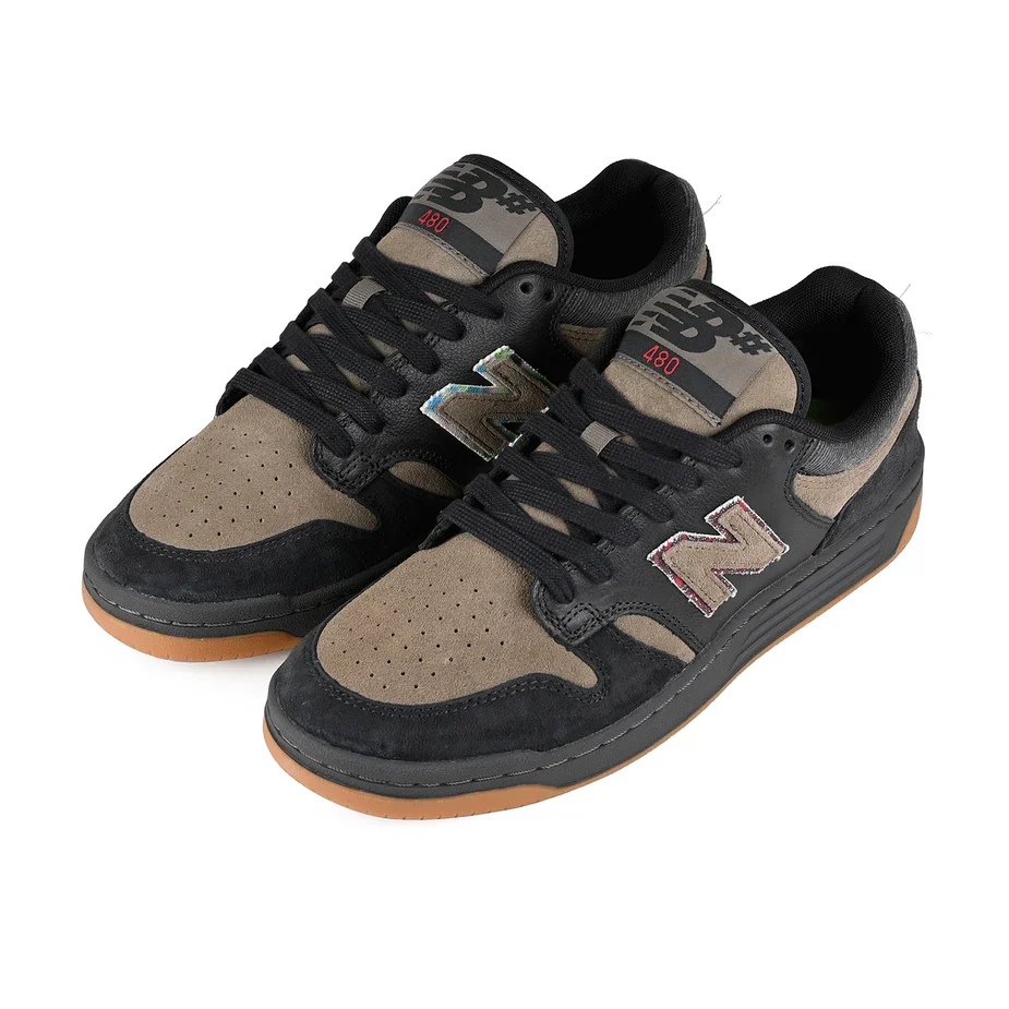 New Balance Numeric x No Comply 480 - Black / Arid Stones - Image 2