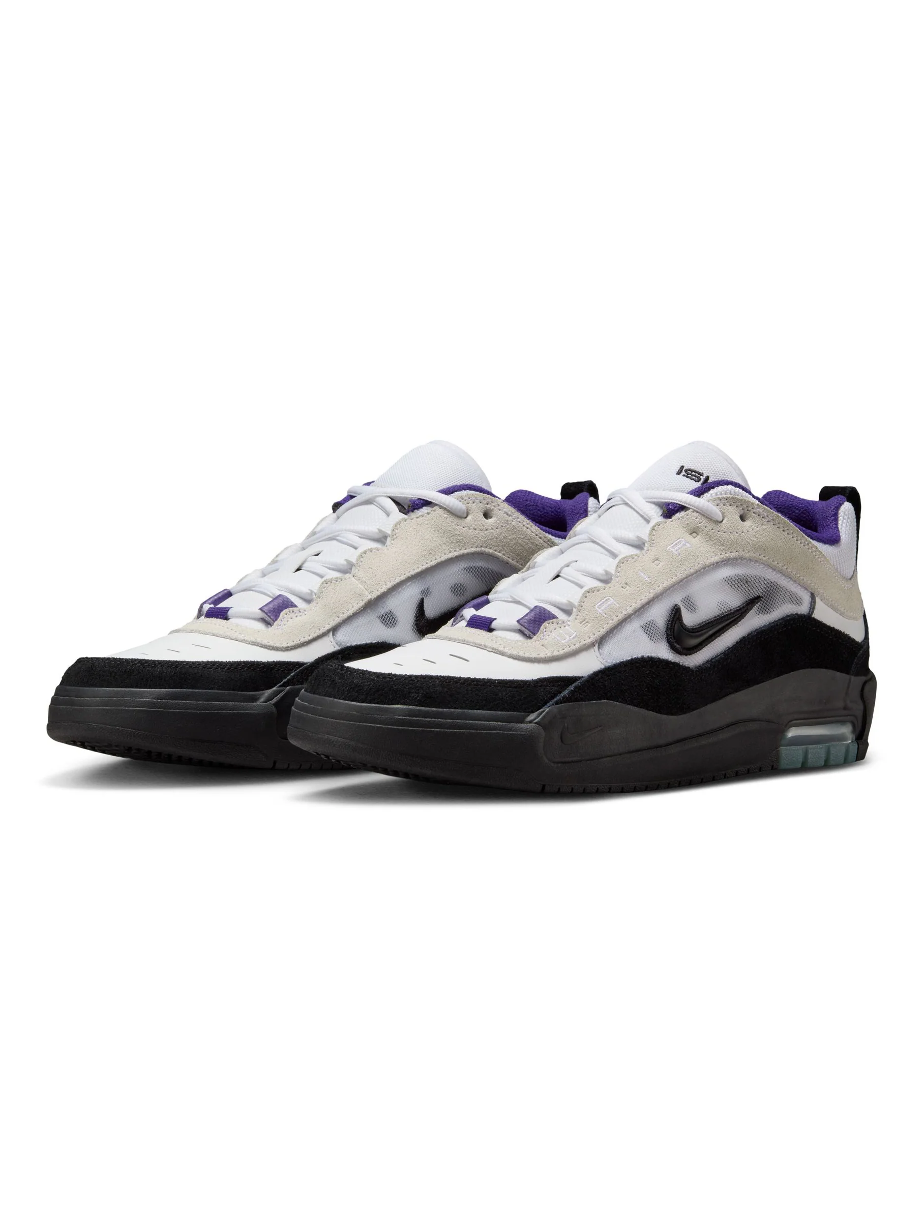 Nike SB Air Max Ishod - White / Black / Court Purple - Image 2