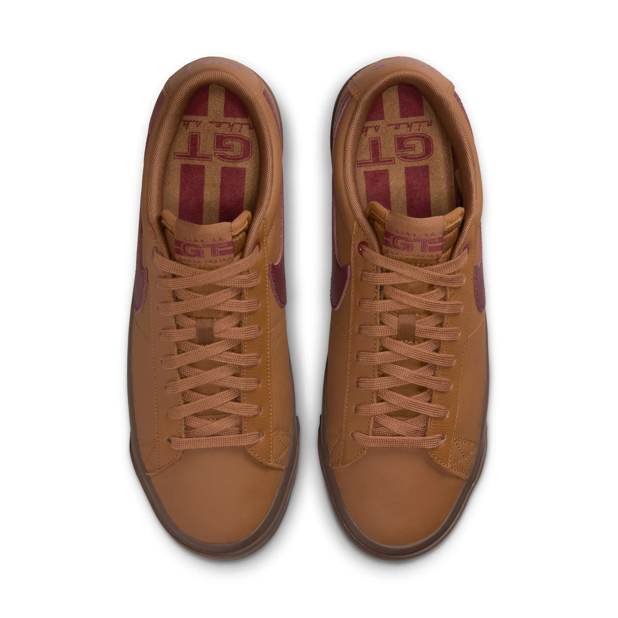 Nike SB Blazer Low Pro GT - British Tan / Team Red - Image 3