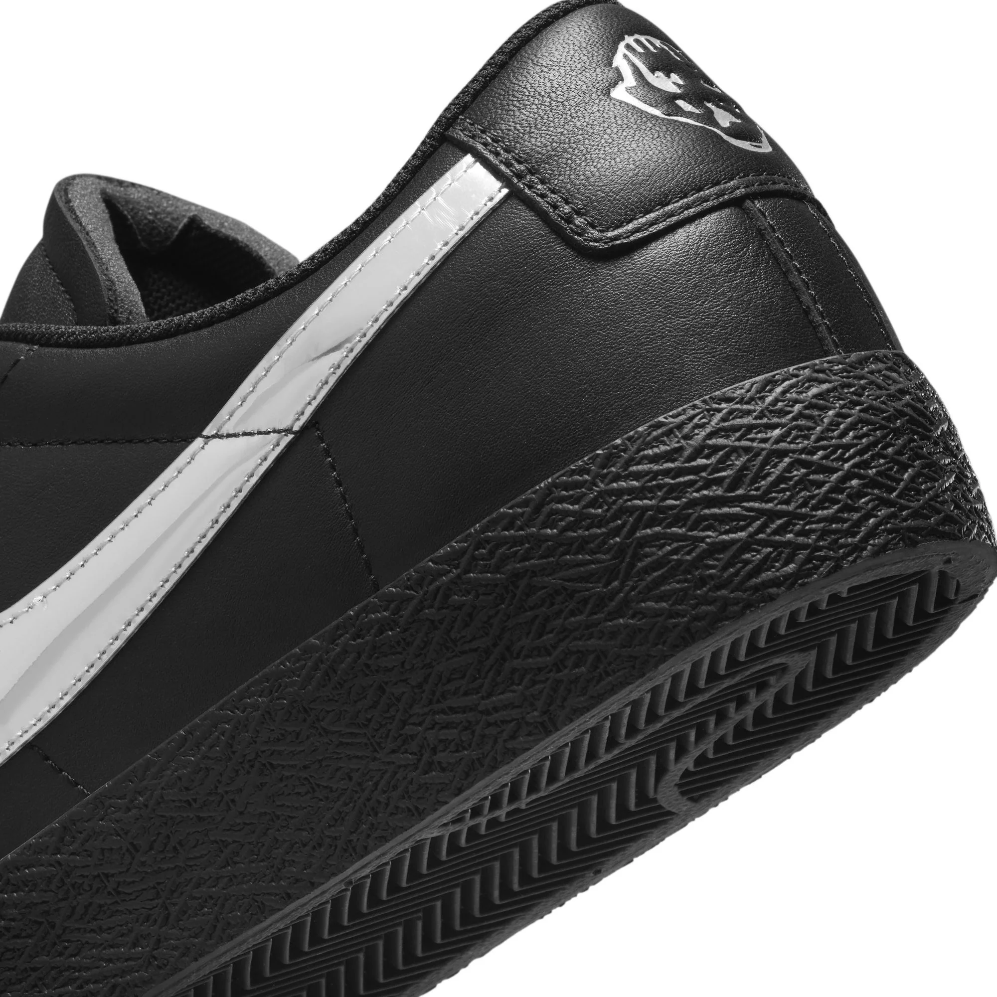 Nike SB Blazer Low Qs x Dancer - Black / Metallic Silver - Image 8